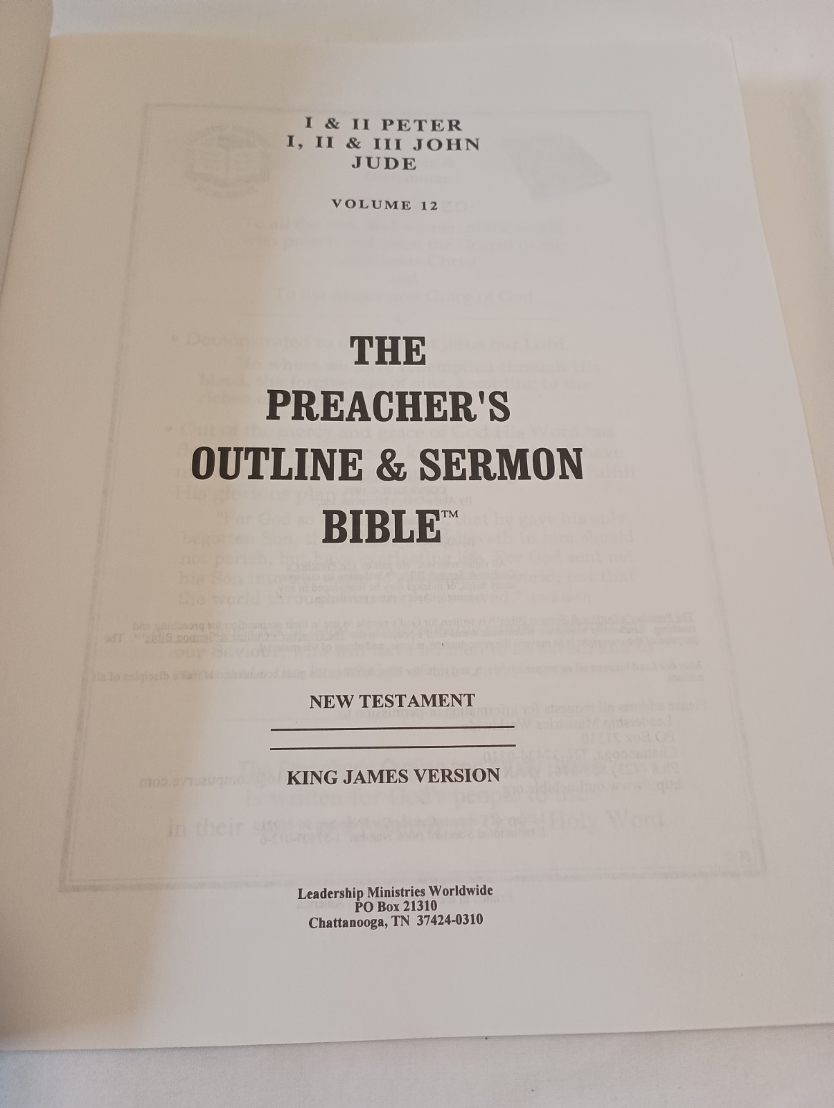 Preacher&rsquo;s Outline and Sermon Bible: I & II Peter, I, II & III John, Jude (KJV)