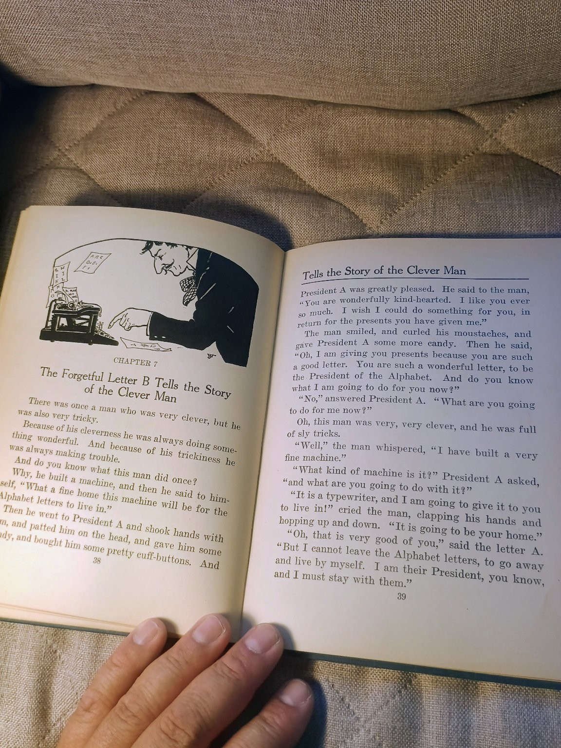 The Forgetful Letter B Richard A. Clarke 1922 Vintage Children&rsquo;s Illustrated