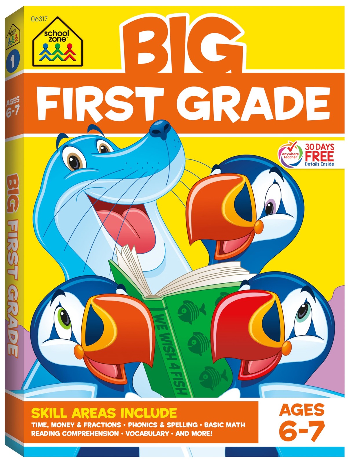 SCHOOL ZONE – BIG FIRST GRADE WO – School Zone|Joan Hoffman – Good – See con…