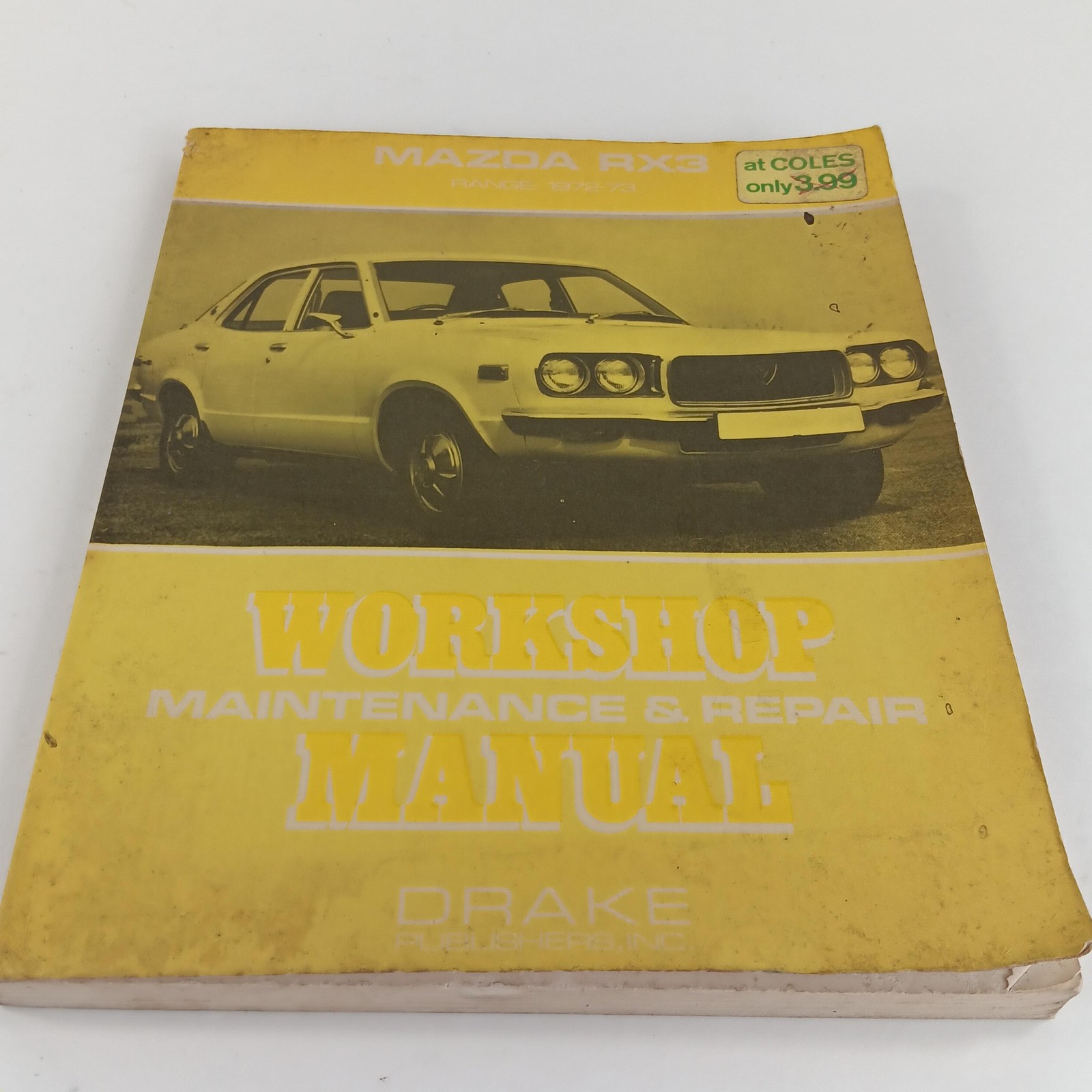Vintage Mazda RX3 Workshop Repair Manual 1972-73 Drake Publishers Softcover Book