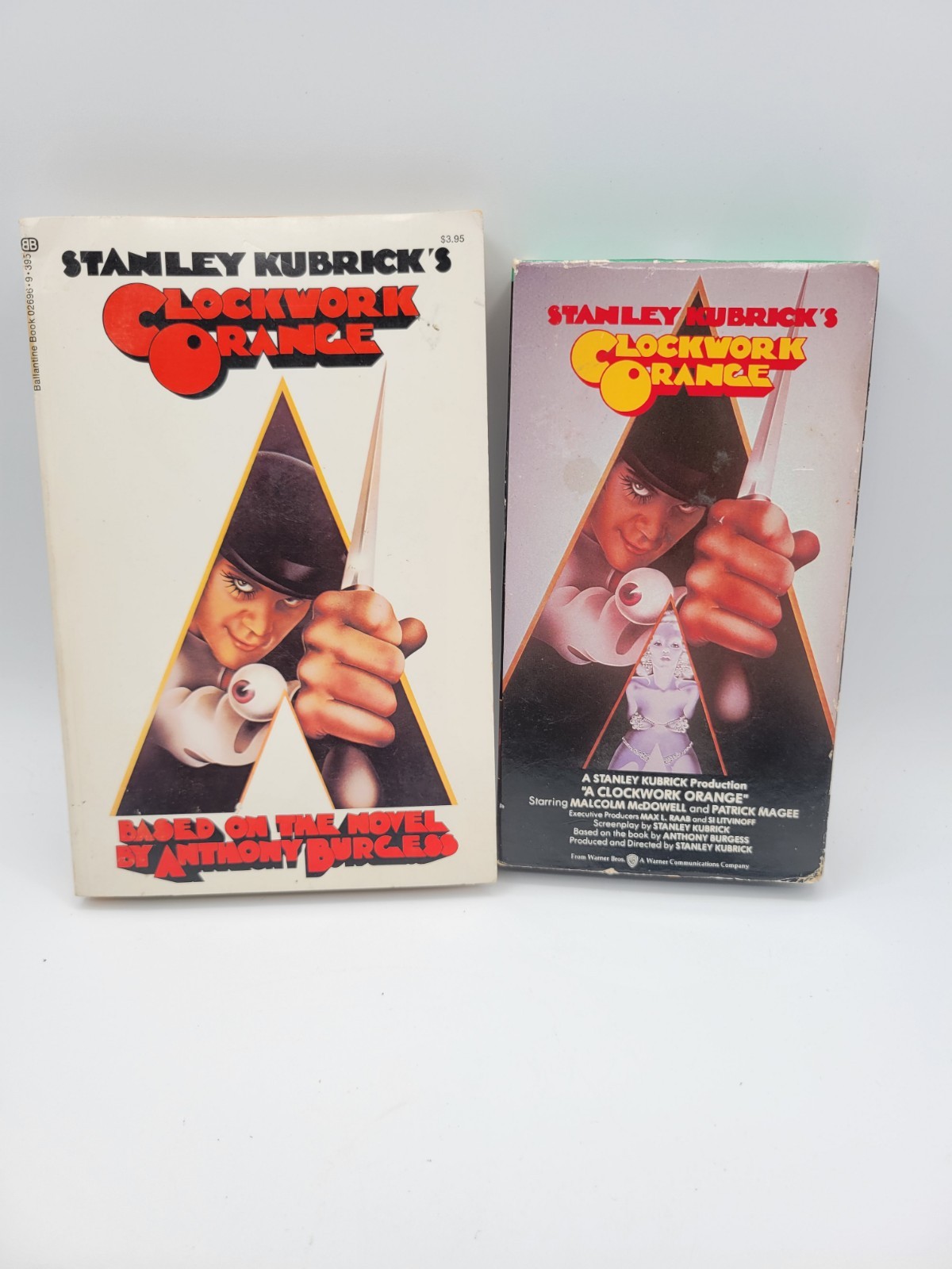 A Clockwork Orange VHS & Book Ballentine Paperback 1970s Stanley Kubrick&rsquo;s