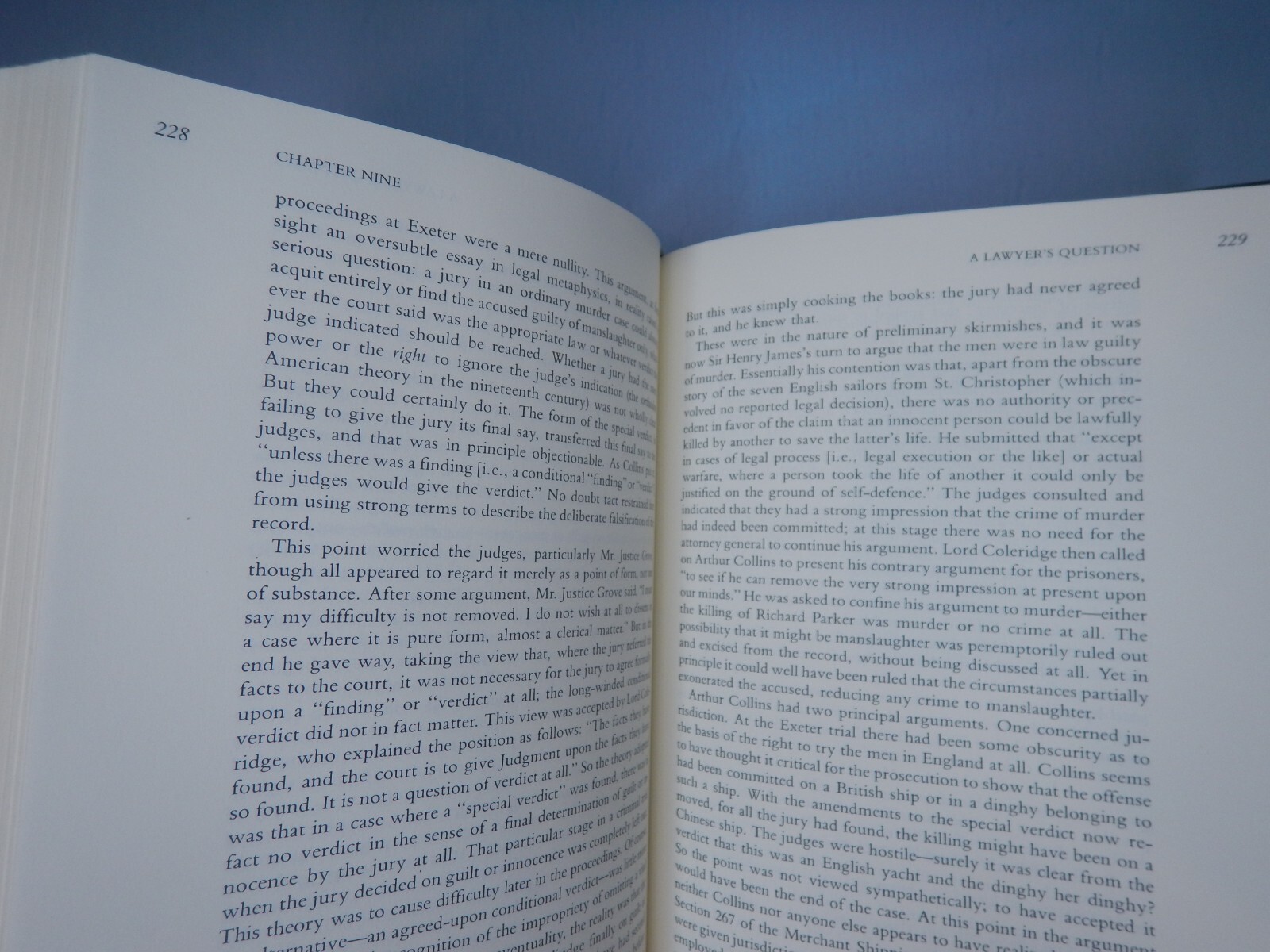THE MIGNONETTE CASE 1990 Notable Trials Library common law cannibalism at sea