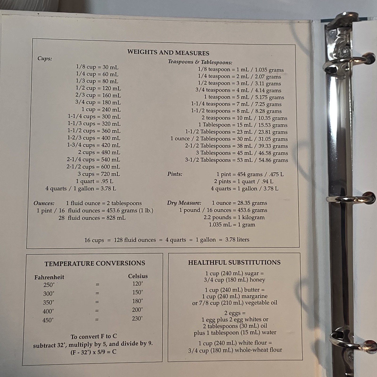 Vita-Mix Whole Food Recipes 3-Ring Binder and Owner&rsquo;s Manual 2000 USA