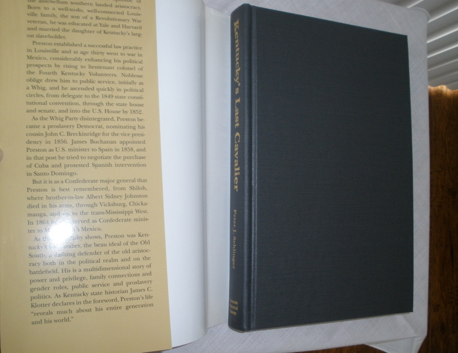 Kentucky&rsquo;s Last Cavalier General William Preston 1816-1887 Peter Sehlinger HCDJ