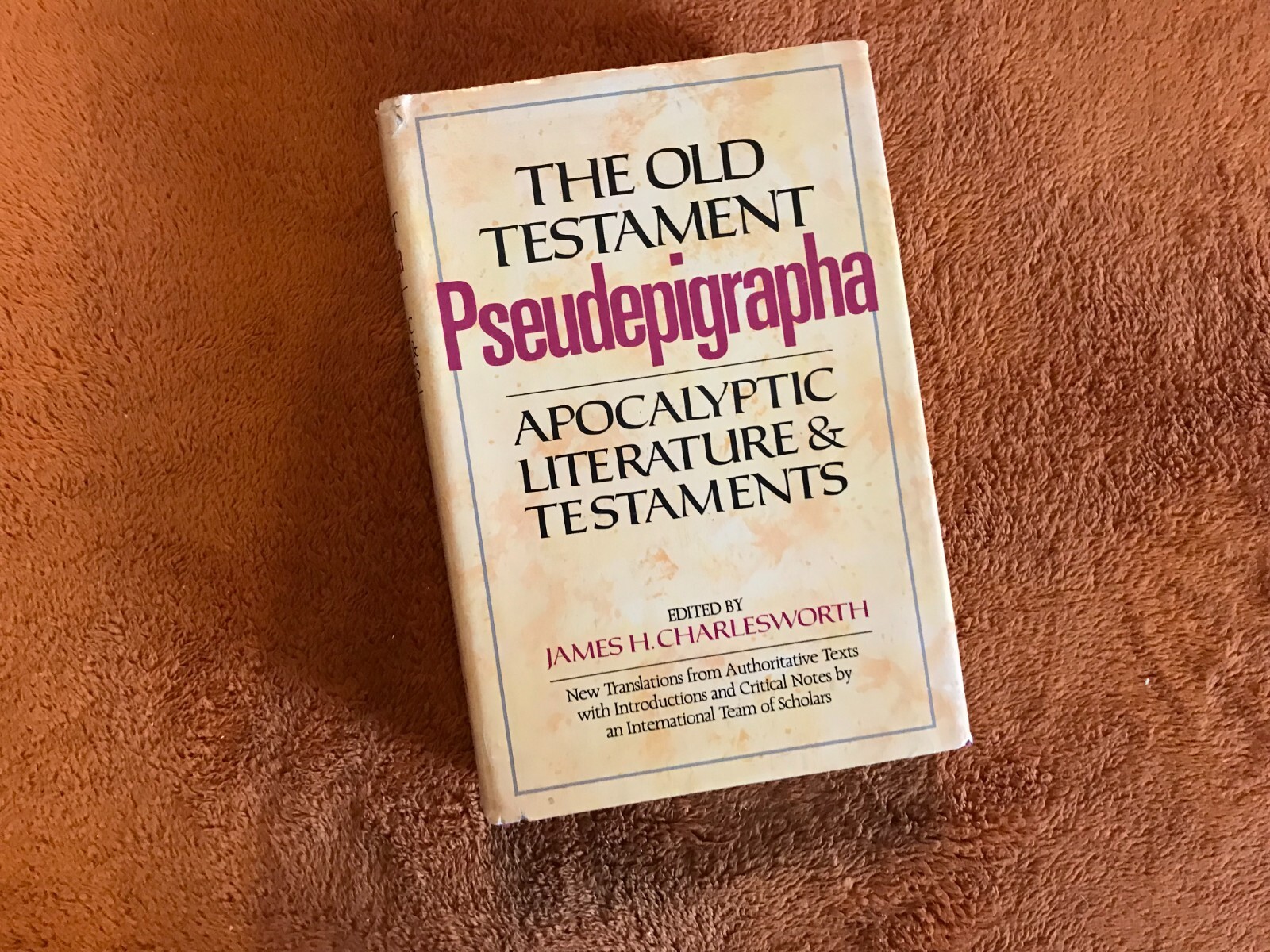 James H. Charlesworth Old Testament Pseudepigrapha vol 1 HB &rsquo;83 apocalyptic lit!