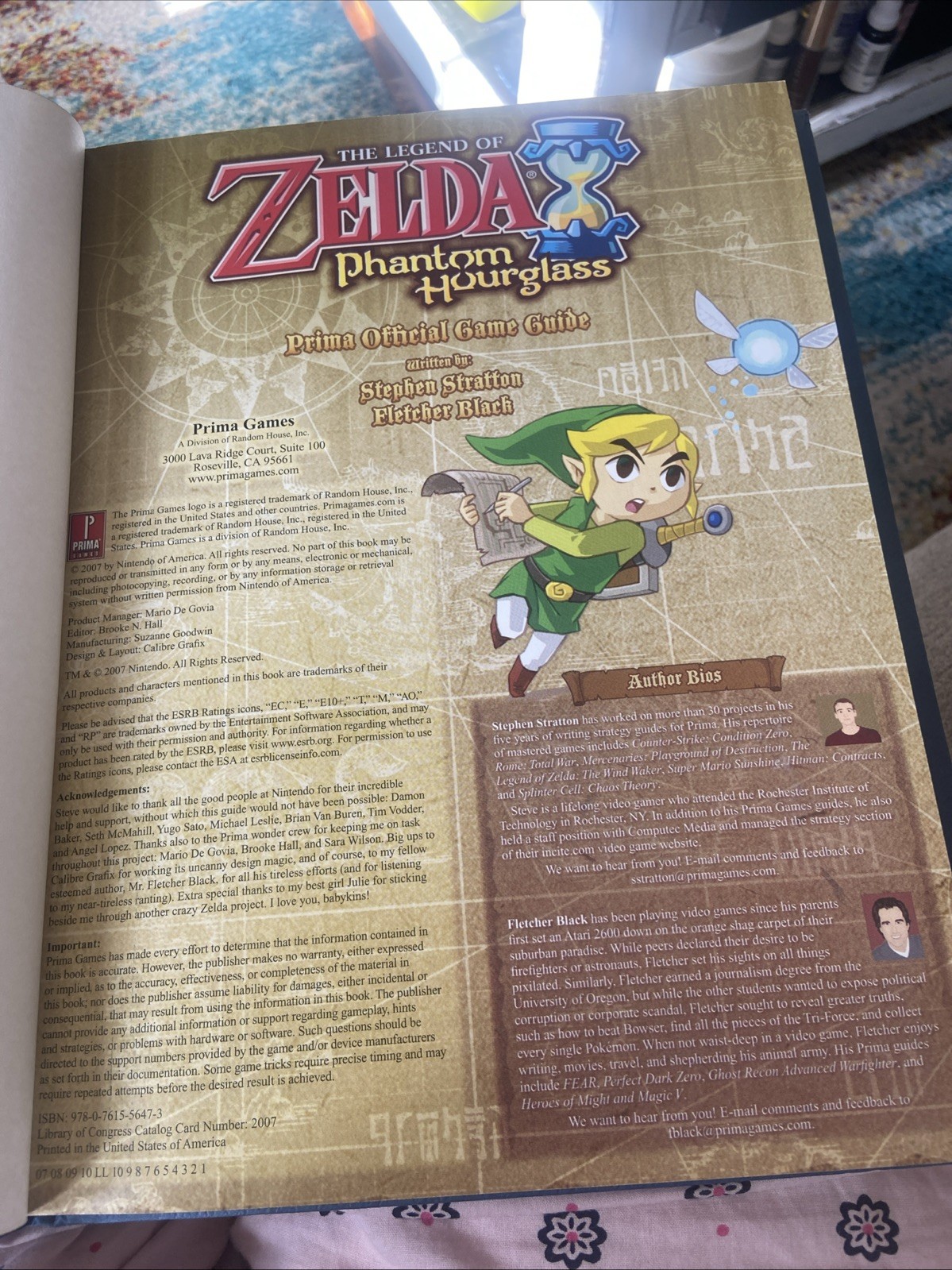 LEGEND OF ZELDA PHANTOM HOURGLASS COLLECTORS EDITION Guide Book Poster Booklet