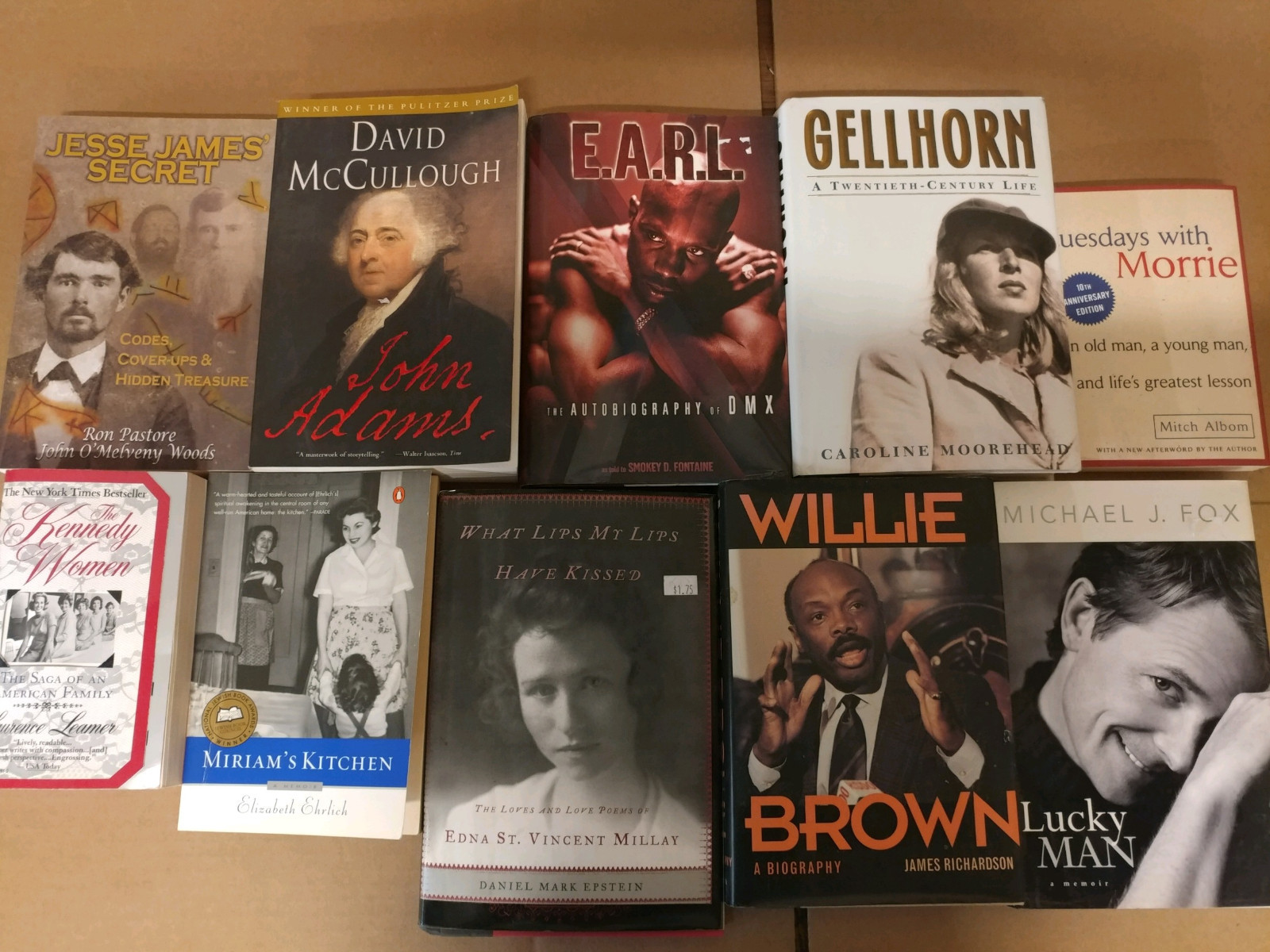 Lot of 20 Autobiography Biography Historical Memoir Books *RANDOM* UNSORTED MIX