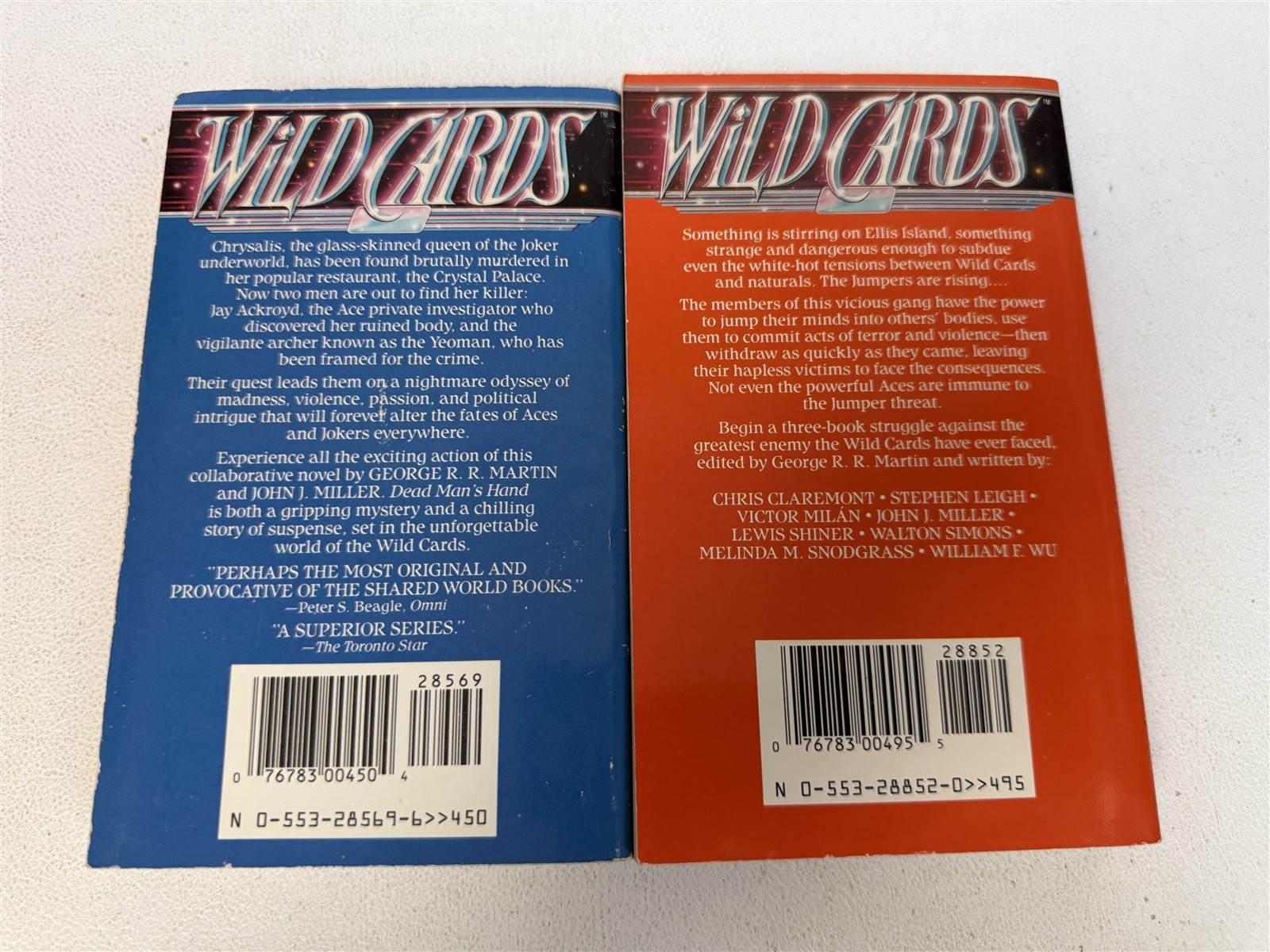 George R R Martin Lot 13 Wild Cards #1 to #10 plus #13 #18 #19