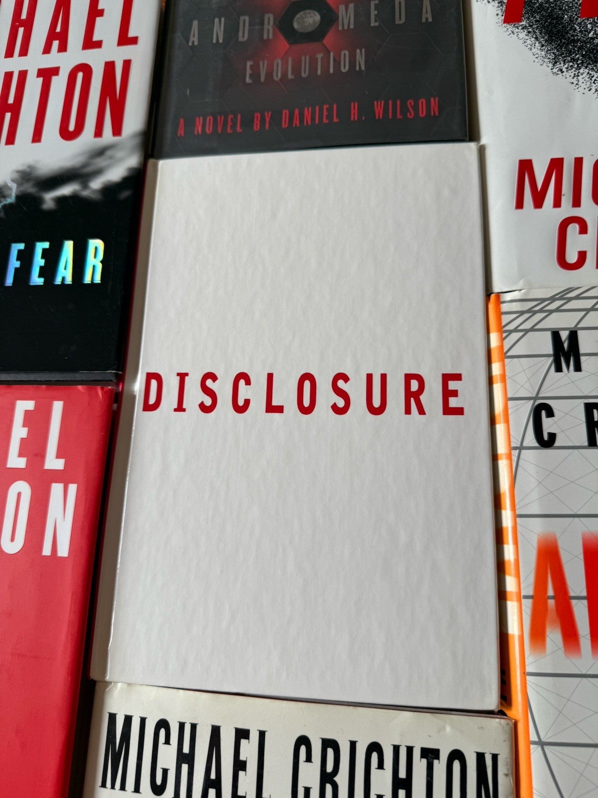 Lot of 7 Collection of Michael Crichton HC/DJ Hardcover 1st First Edition print