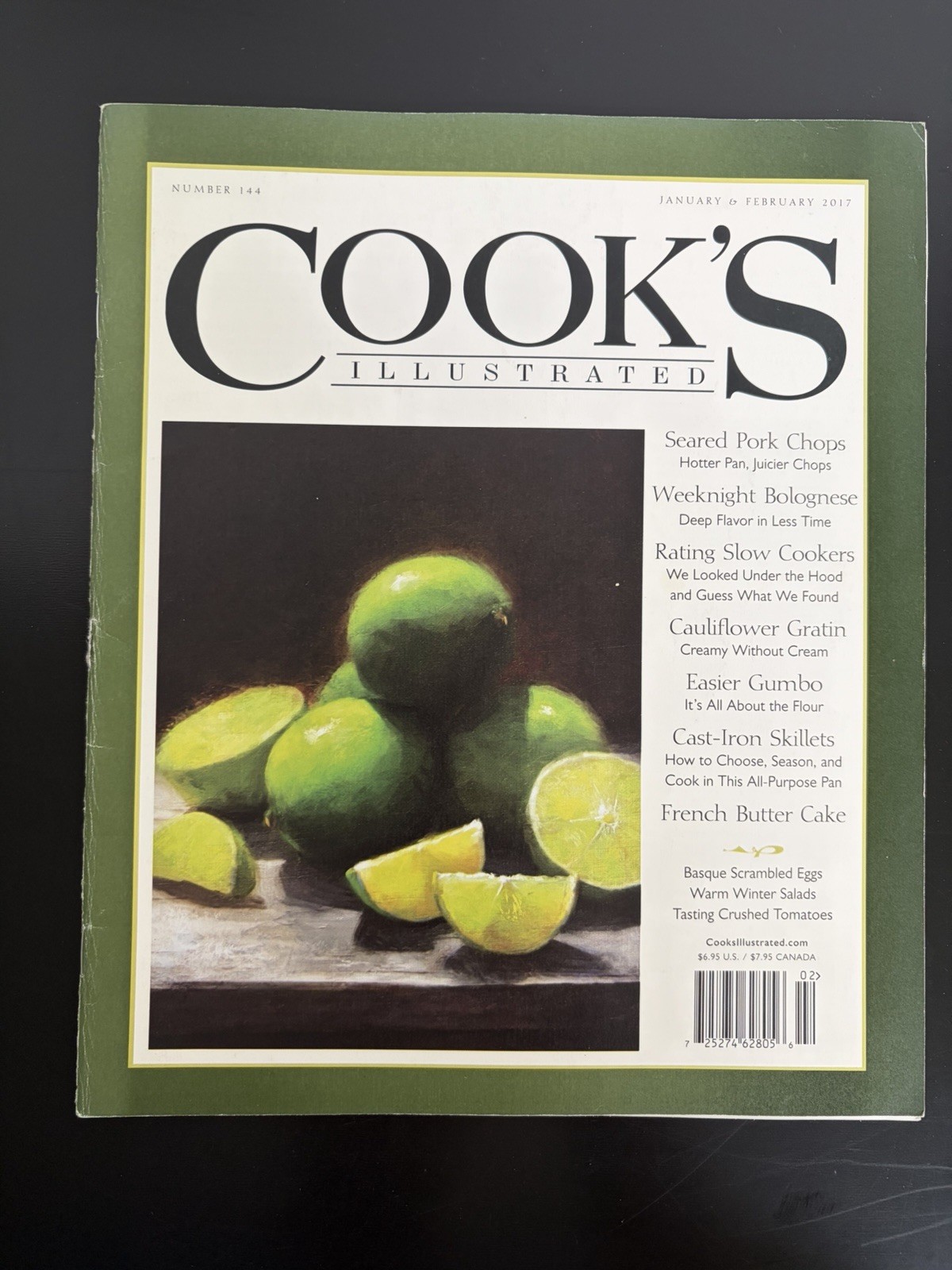 Lot of 6 Cook&rsquo;s Illustrated Magazine Issues. Late 2010s