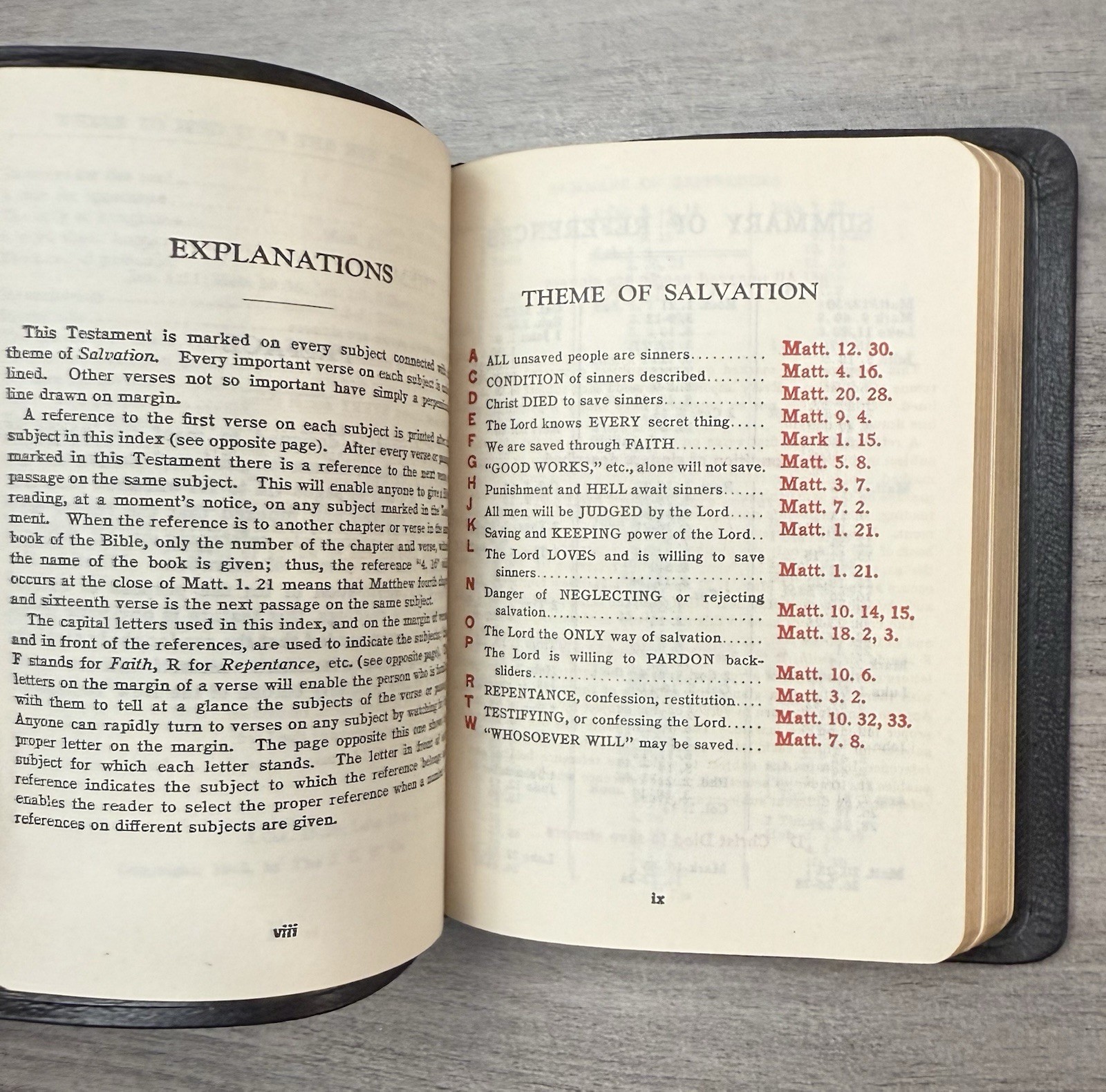 Christian Worker’s 1924 New Testament GENUINE LEATHER Pocket Bible (1945)