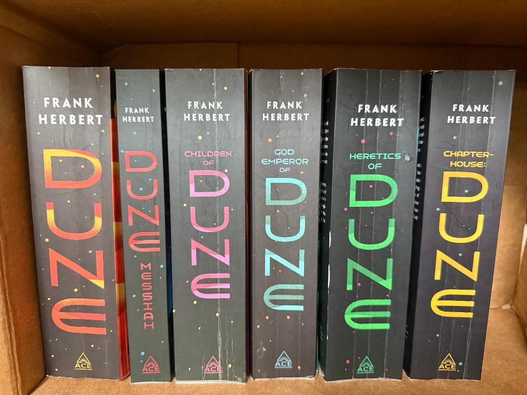 Complete Dune Series 6 Book Set Paperback Frank Herbert Ace – 5 Fine 1 Good