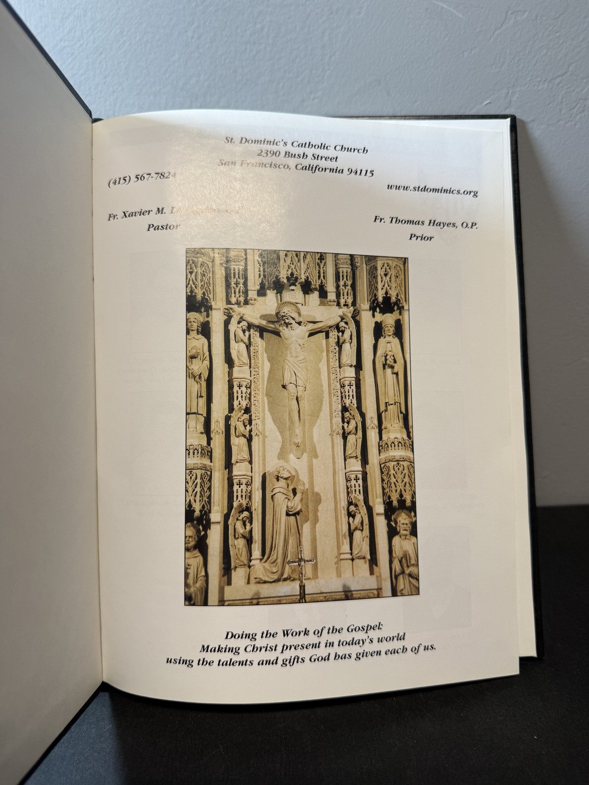 St. Dominic&rsquo;s Catholic Church San Francisco CA History 2001 Hardcover Religion