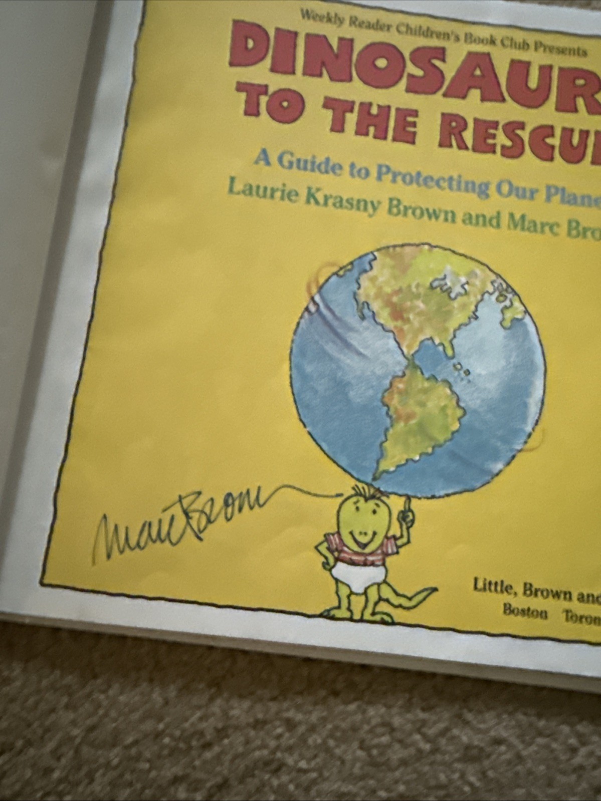 DINOSAURS TO THE RESCUE!: By Laurene Krasny Brown & Marc Brown -* Signed Copy *