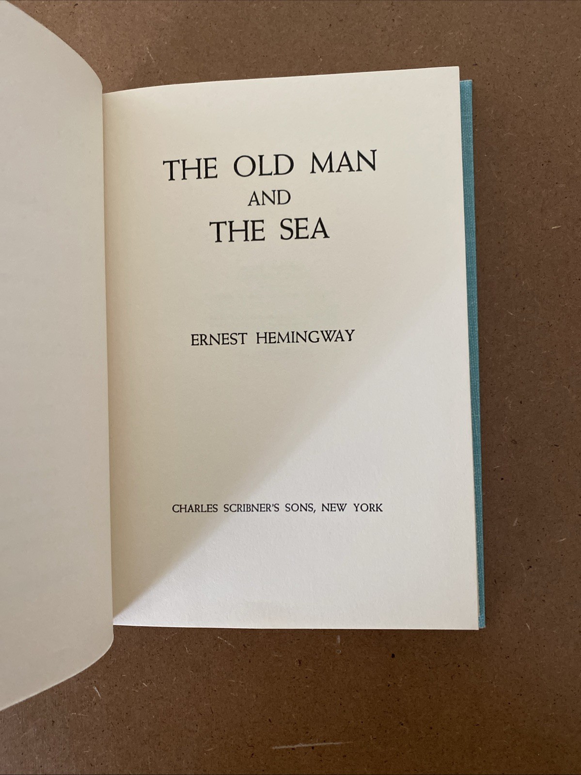 The Old Man and the Sea by Ernest Hemingway – Scribner&rsquo;s HC – 1952 copyright