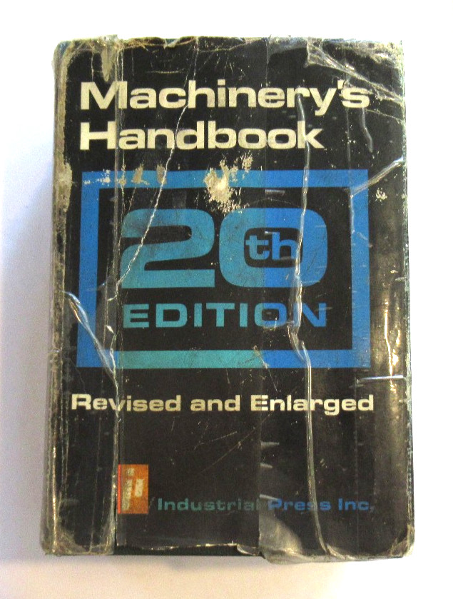 Machinery&rsquo;s Handbook 20th Edition Third Printing 1976