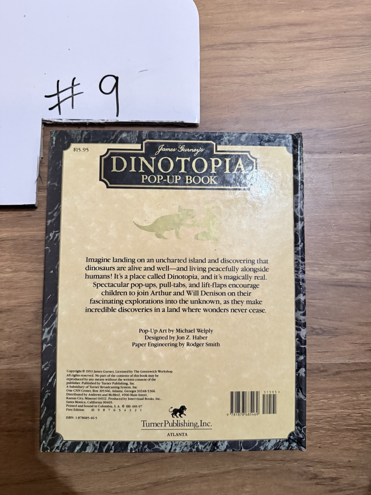 James Gurney&rsquo;s Dinotopia Pop-Up Book, published in 1993 by Turner Publishing.