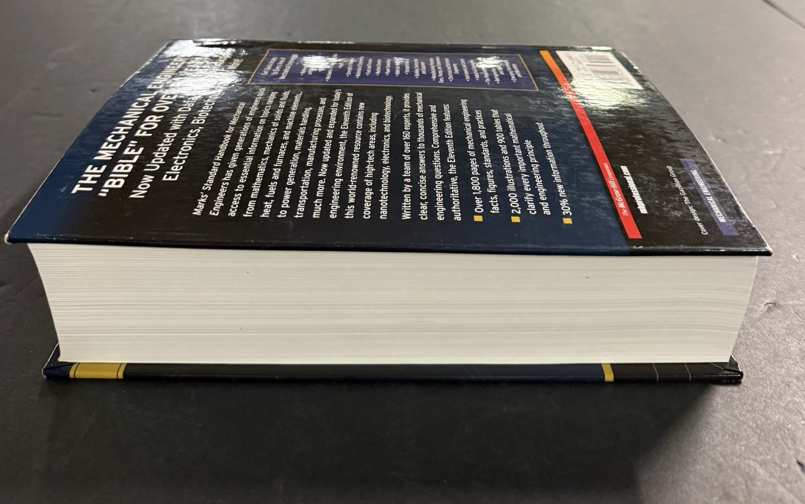 MARKS&rsquo; STANDARD HANDBOOK FOR MECHANICAL ENGINEERS 11th/Anniv Ed (2007, HC) VG