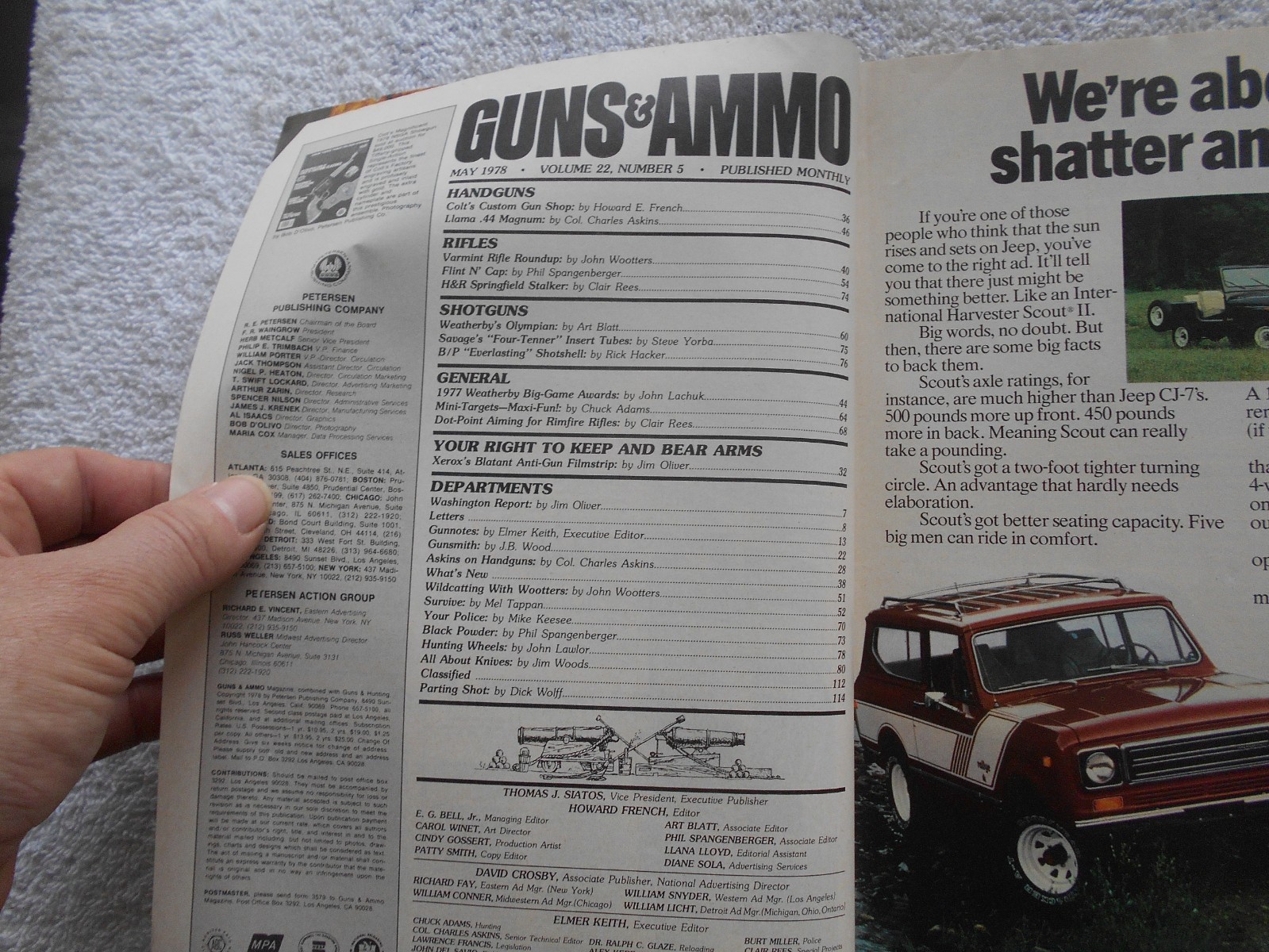 GUNS & AMMO Magazine-MAY,1978-AN EXCLUSIVE LOOK AT COLT&rsquo;S CUSTOM CLASSICS