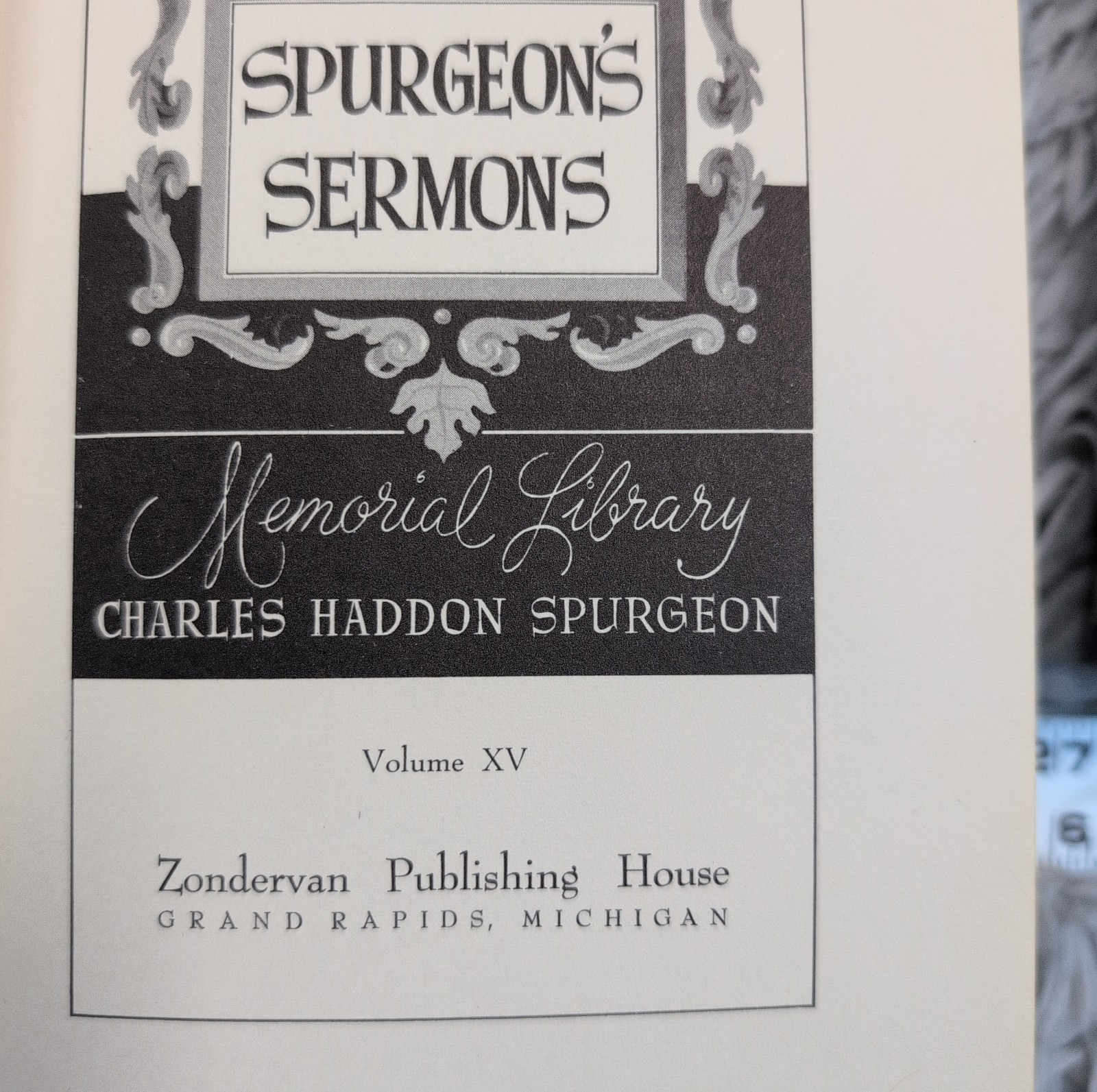 Lot of 5 Books Spurgeon&rsquo;s Sermons Charles Spurgeon Christian Vol. 3, 6, 10, 15