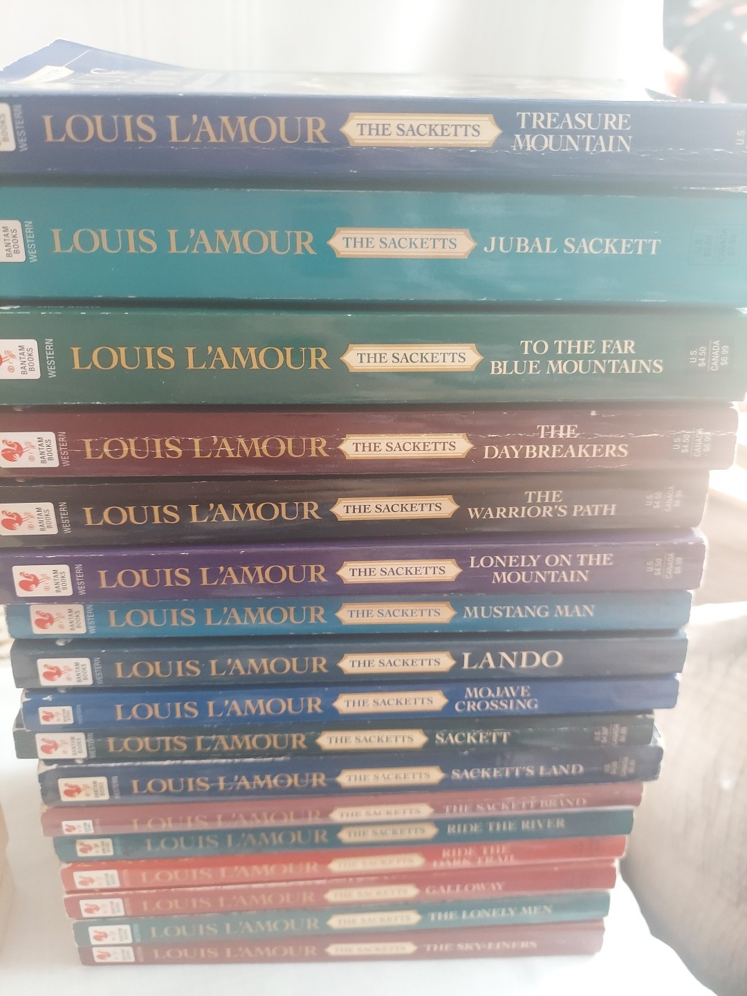 17 Book Set *The Sackett Series Paperback Book Collection By Louis L&rsquo;Amour (U30