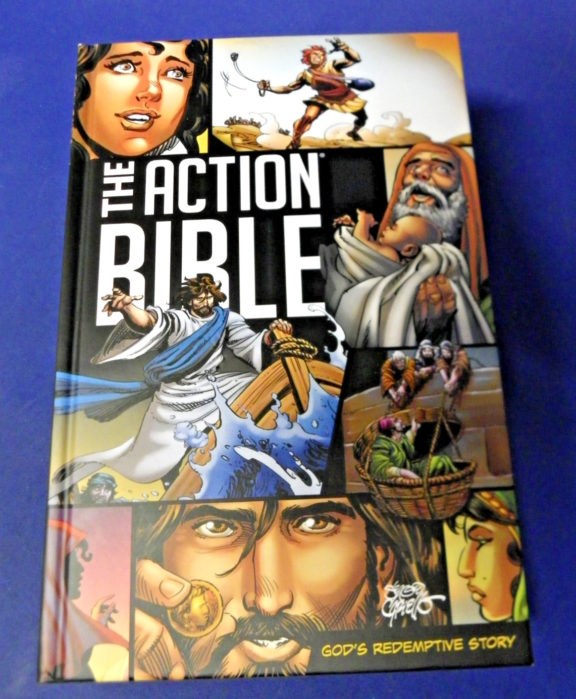 The Action Bible: God&rsquo;s Redemptive Story Graphic Novel Hardcover 1st Edition NEW