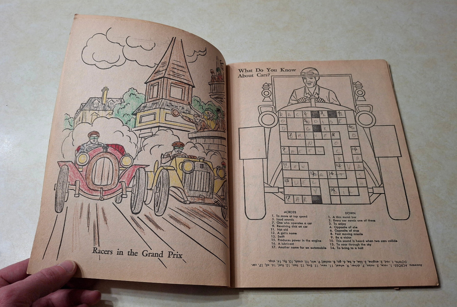 Vintage Chitty Chitty Bang Bang Coloring Book 1969 Dick Van Dyke Fun & Activity