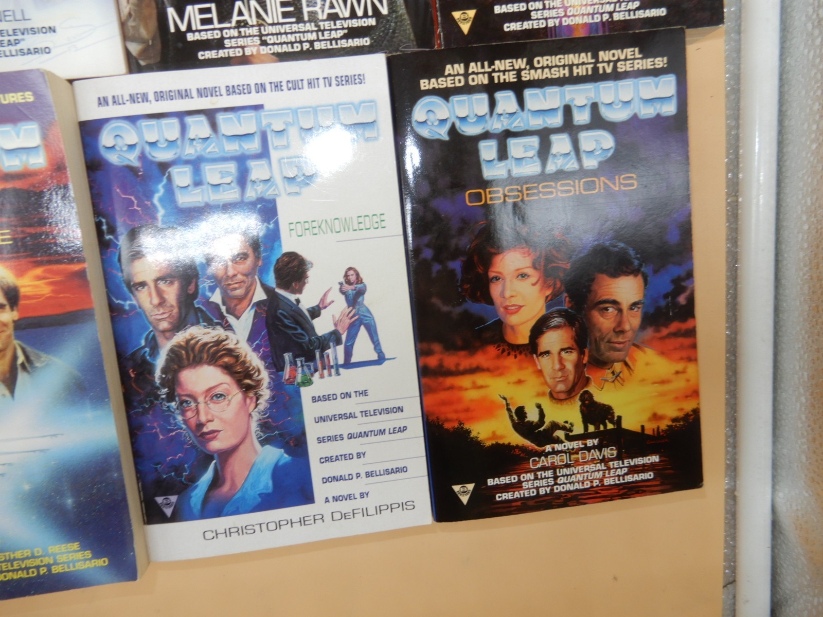 QUANTUM LEAP 8 pb book Lot 1990&rsquo;s TV Tie In 1st Print Novels Ashley McConnell
