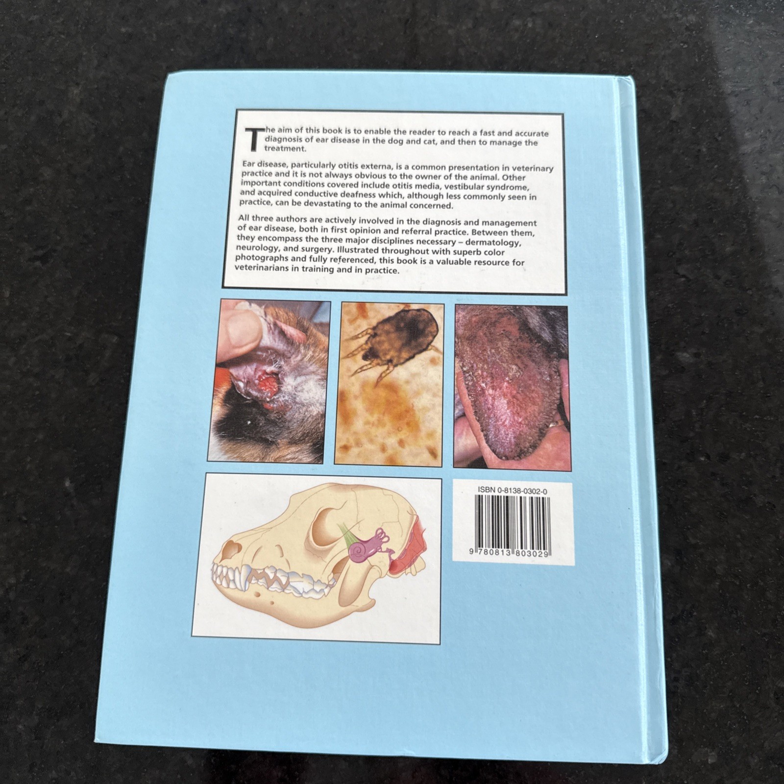 EAR DISEASES OF THE DOG AND CAT By Richard G. Harvey & Joseph Harari – Hardcover