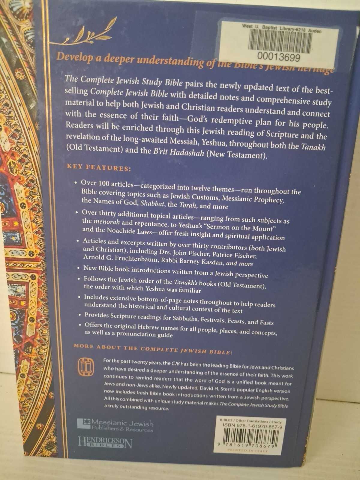 The Complete Jewish Study Bible : Illuminating the Jewishness of God&rsquo;s Word…