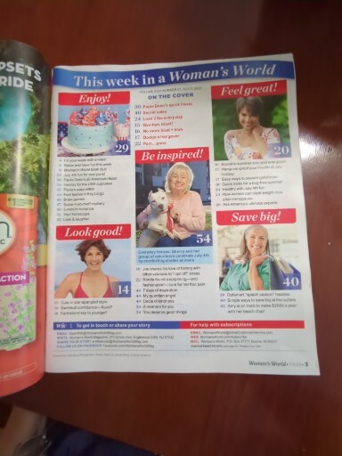 Woman&rsquo;s World Magazine July 3 2023 Paula Deen, Lose 2 Lbs Every Day RP