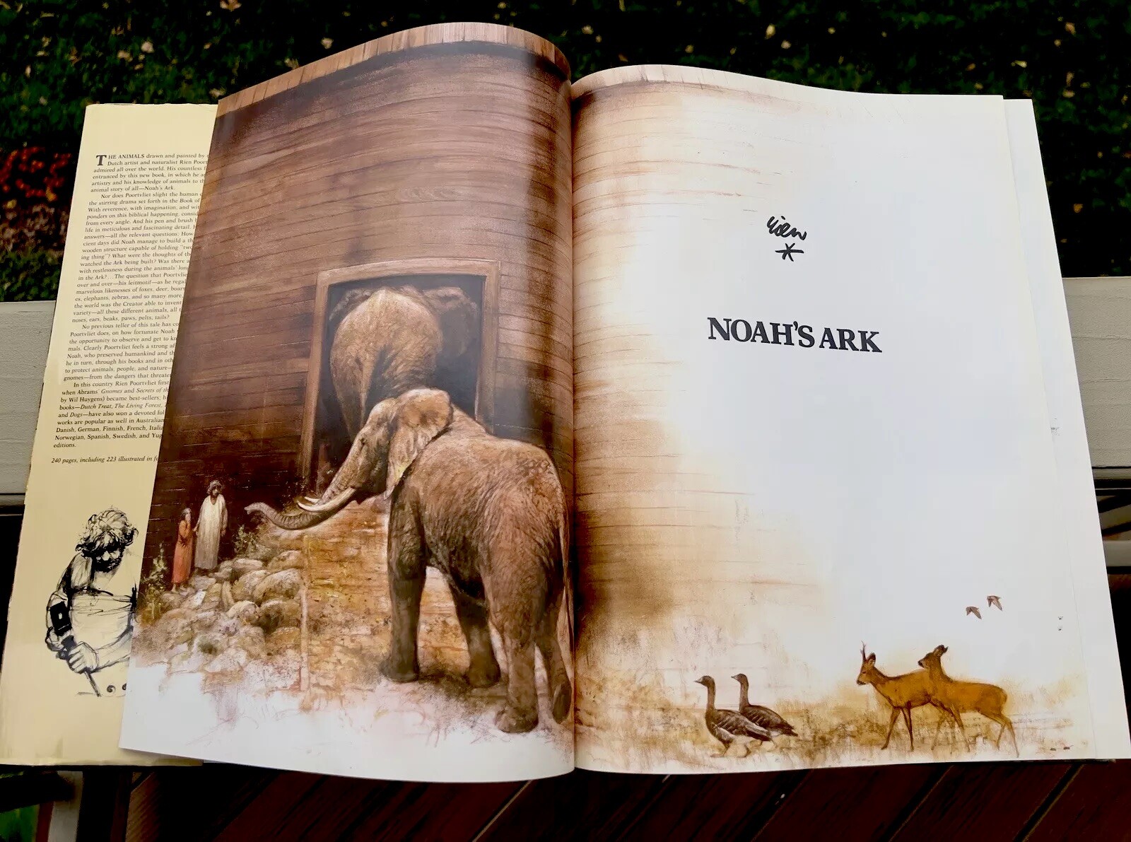 Noah&rsquo;s Ark Rien Poortvliet First US Edition Abrams 1986 Illustrated HC Oversized