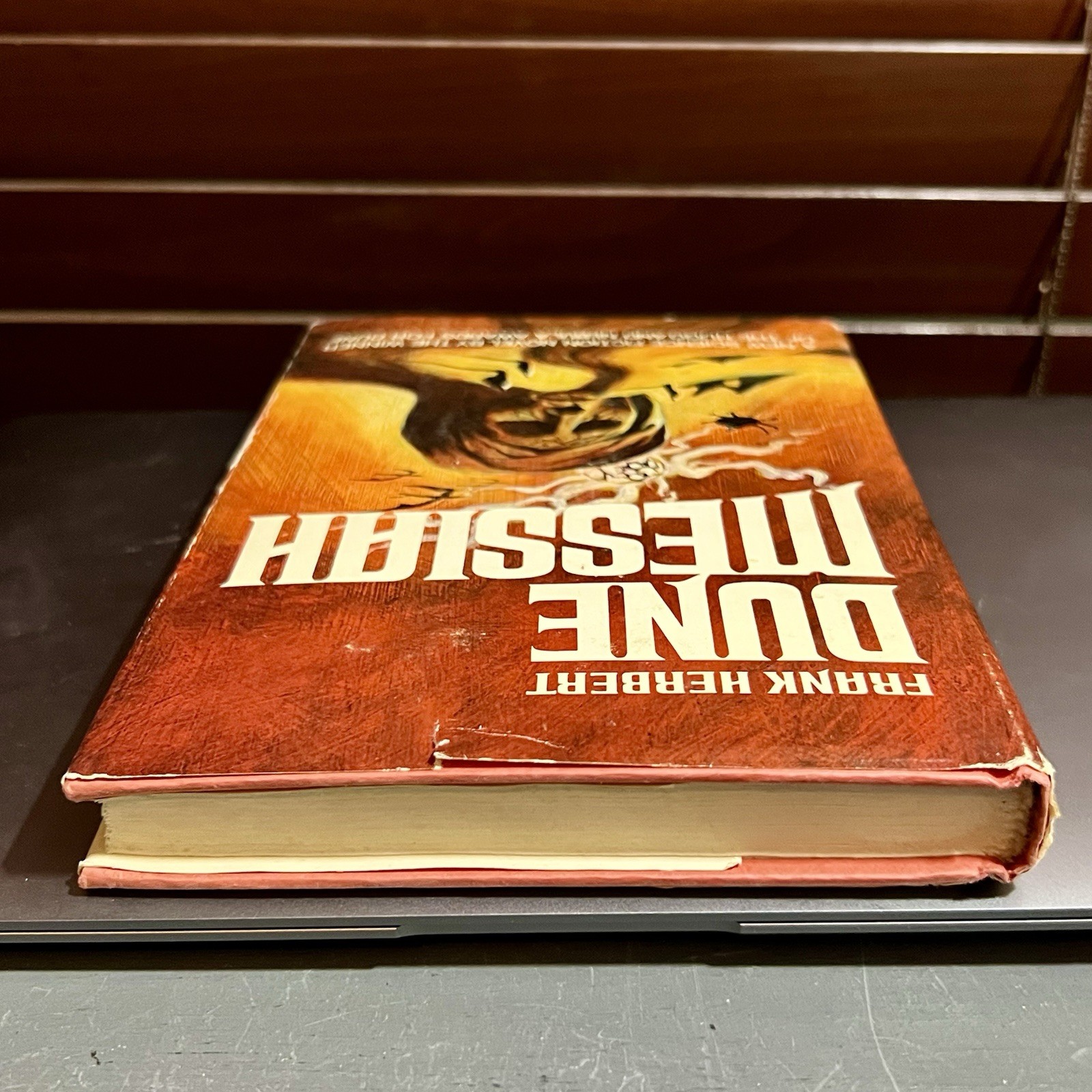 Dune Messiah By Frank Herbert 1969 BCE HCDJ Gutter code H17 Hardcover Book Club