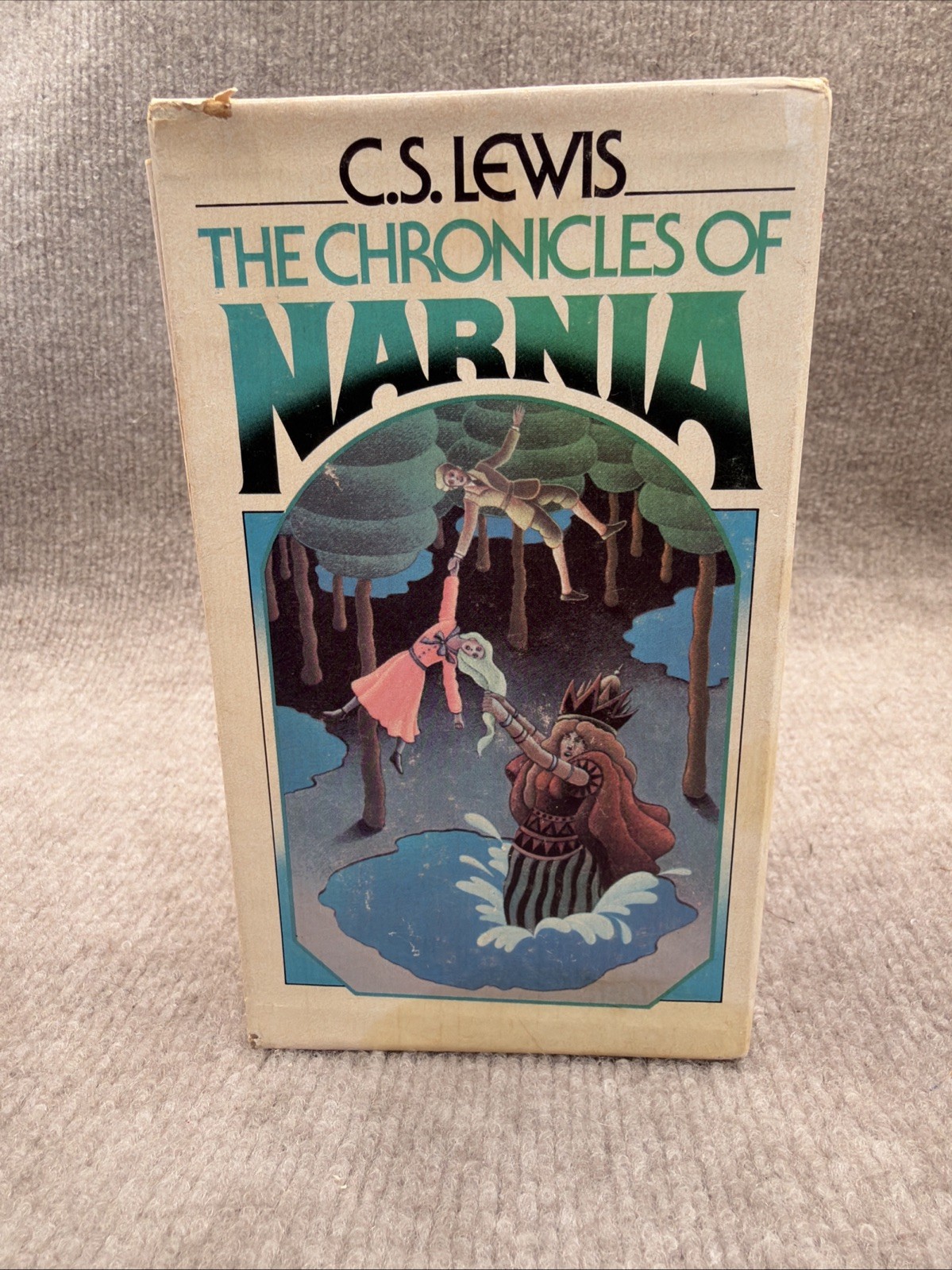Vtg 1970&rsquo;s The Chronicles of Narnia 6 Book Box Set C.S. Lewis Collier/Macmillian
