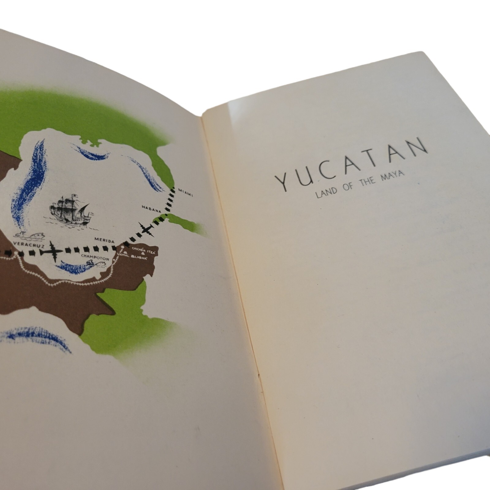 Vtg 50&rsquo;s Yucatan Land of the Maya Tourism Guide 1953 Travel Agengy Book Mexico