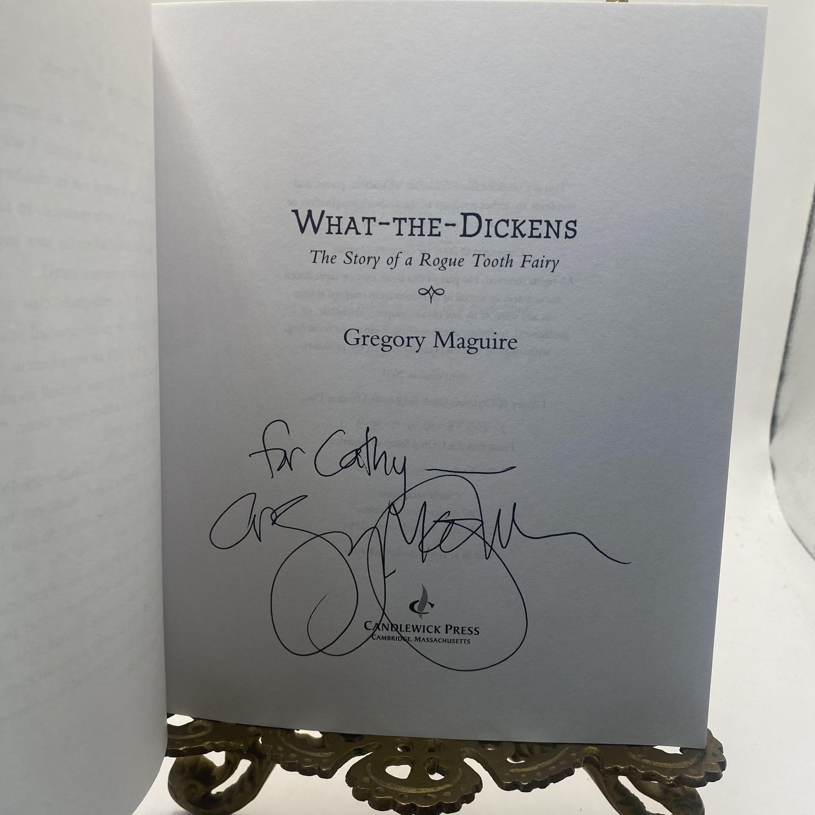 What-the-Dickens Gregory Maguire Candlewick Press Trade PB Signed ARC