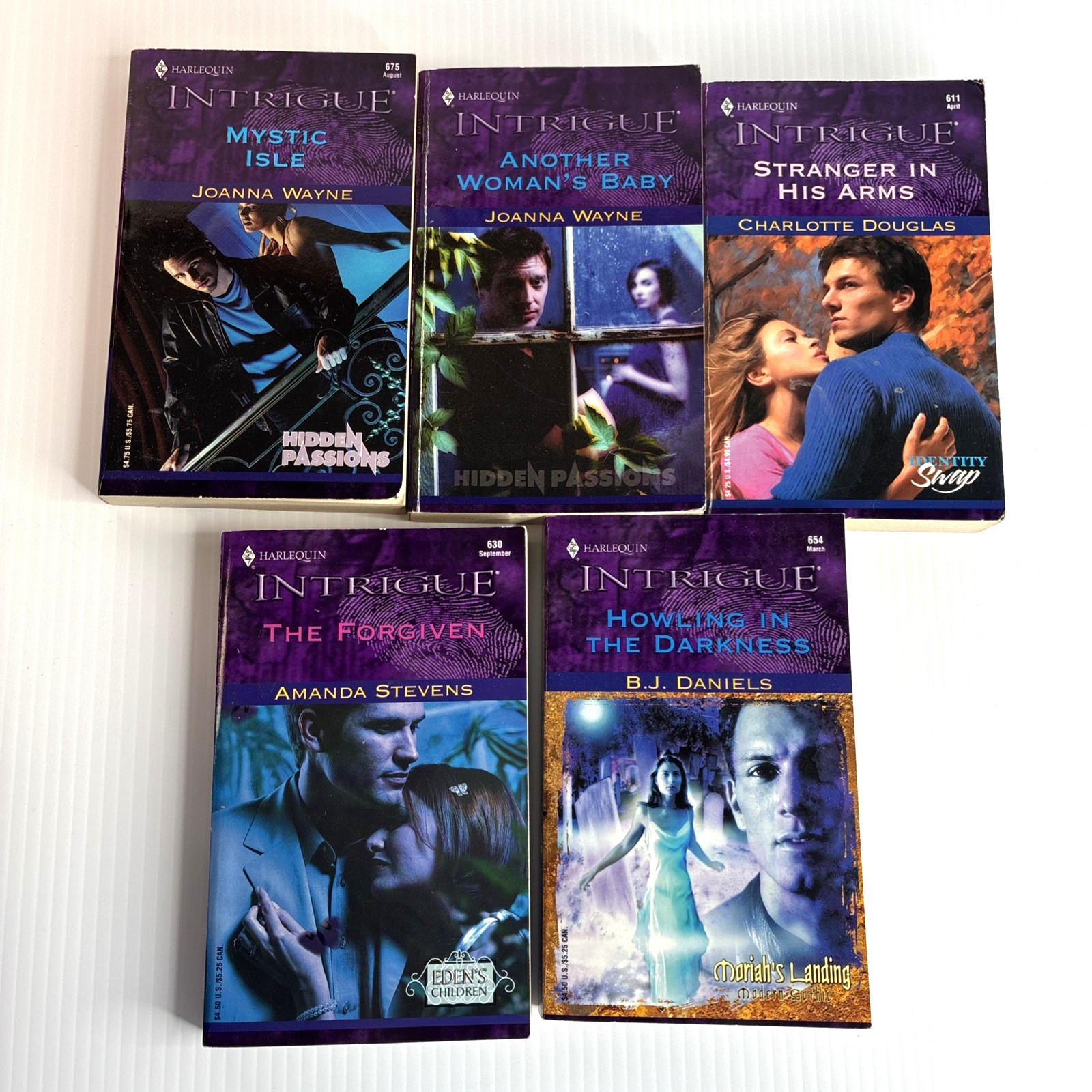 Harlequin INTRIGUE Paperback Romance Early 2000&rsquo;s PB Books X 20
