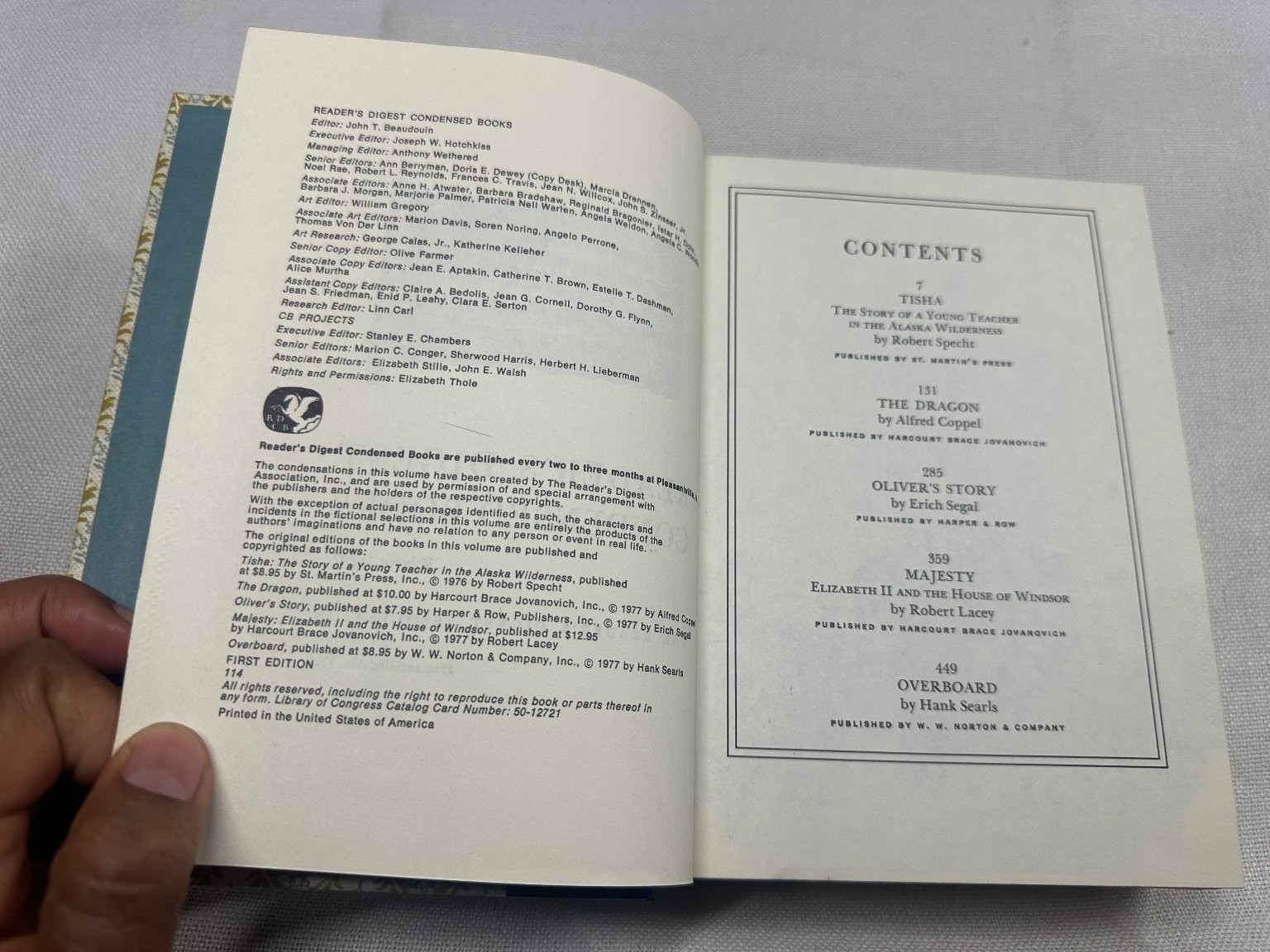 Reader&rsquo;s Digest Condensed Books Vol 3 1977 First Edition Fiction Nonfiction