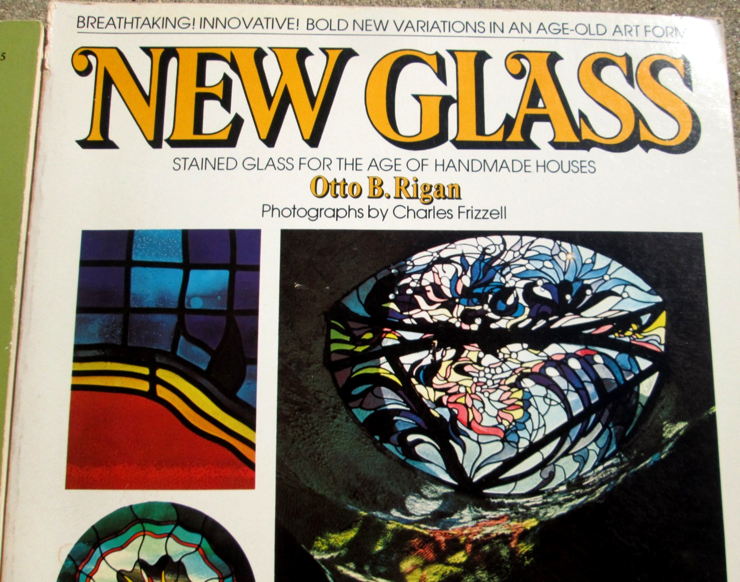 1970&rsquo;s Lot of 3 Stained Glass Paperback Books Basic Manual/Art and Stained Glass