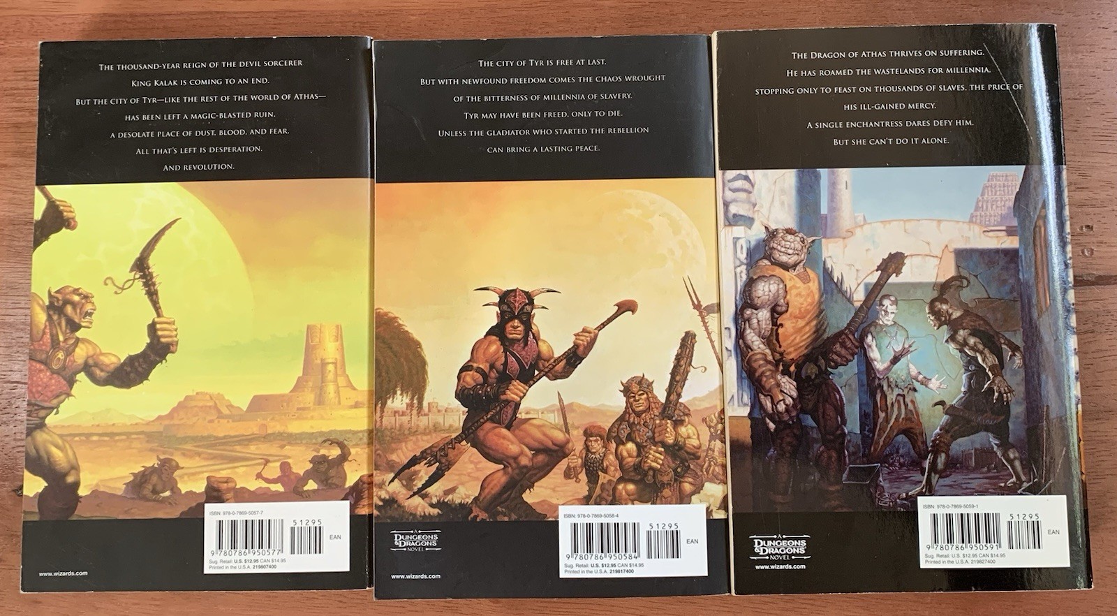 Dark Sun Prism Pentad Books 1 2 3 Paperback Troy Denning WIZARDS OF THE COAST