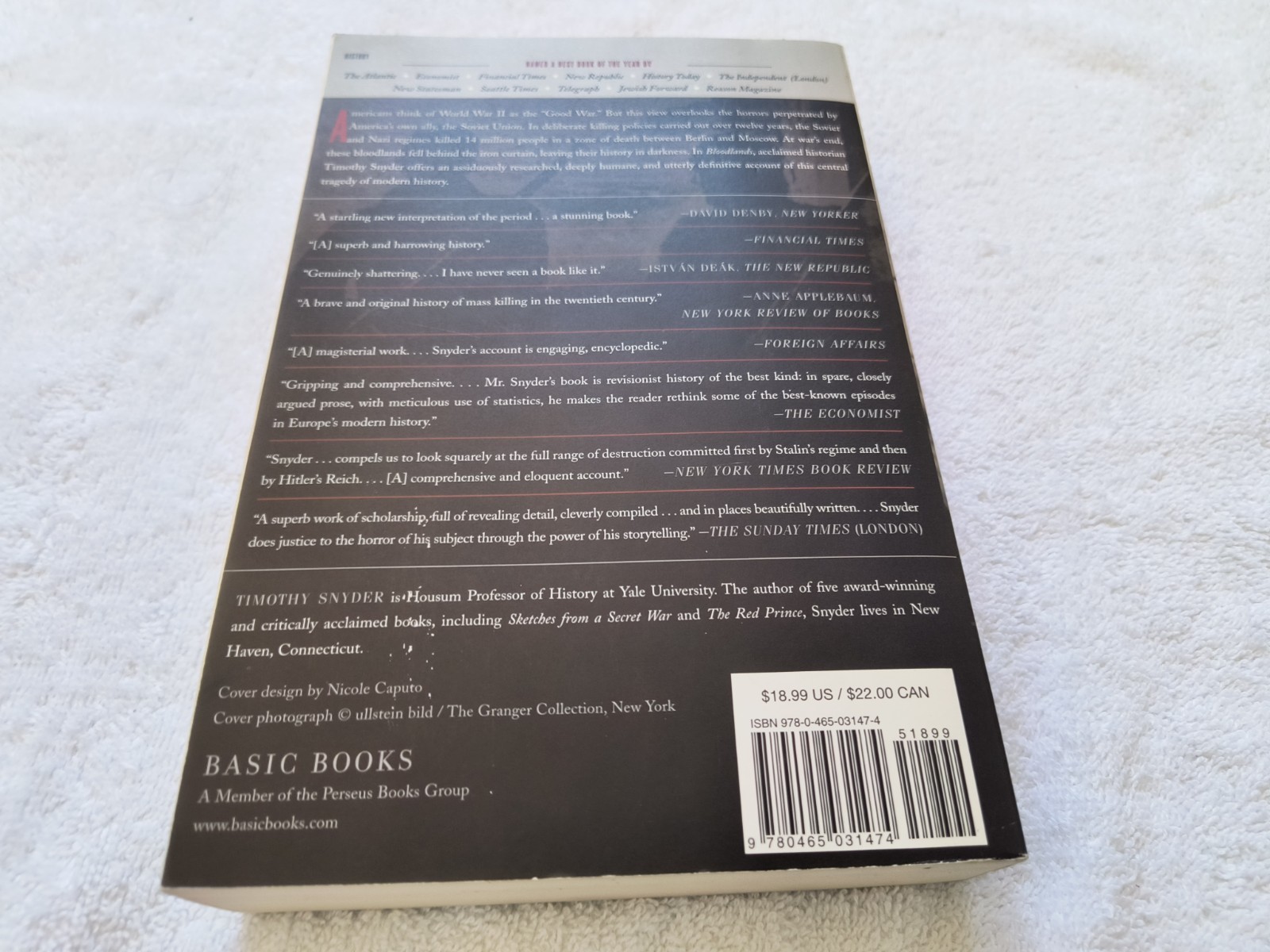 Bloodlands : Europe Between Hitler and Stalin by Timothy Snyder (2012, Trade…