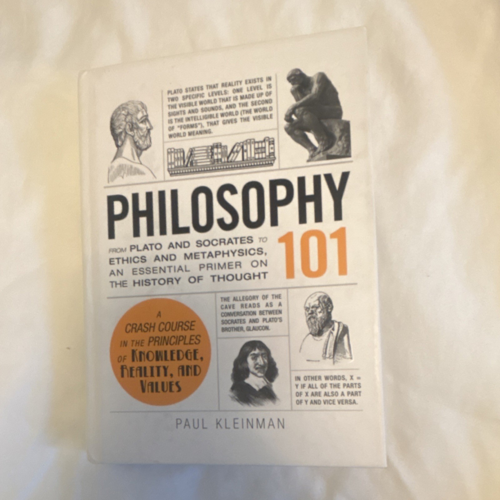 Adams Media Philosophy 101 by Paul Kleinman Hardcover Adams 101 Series