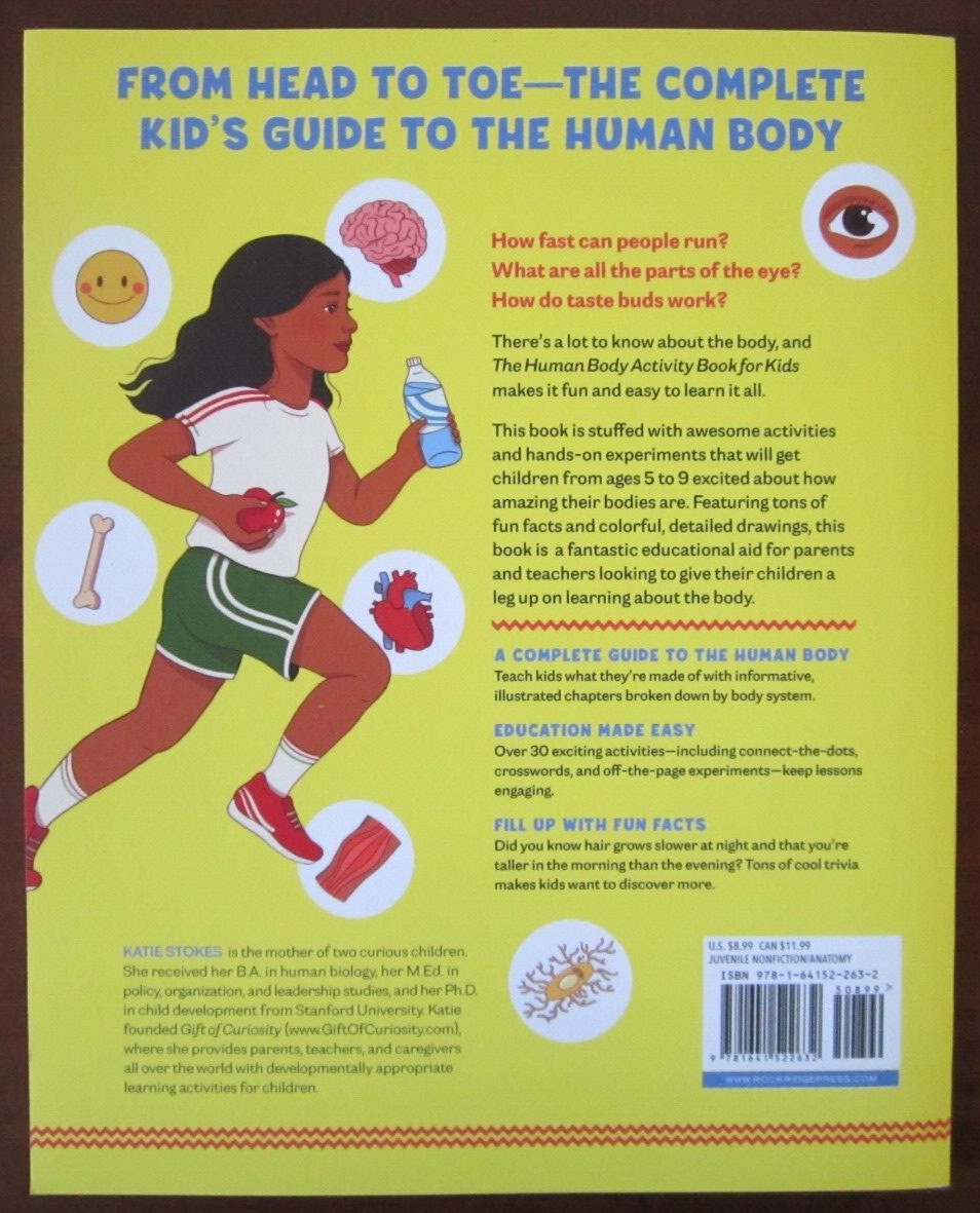Human Body Activity Book for Kids : Hands-On Fun for Grades K-3 by Katie Stokes