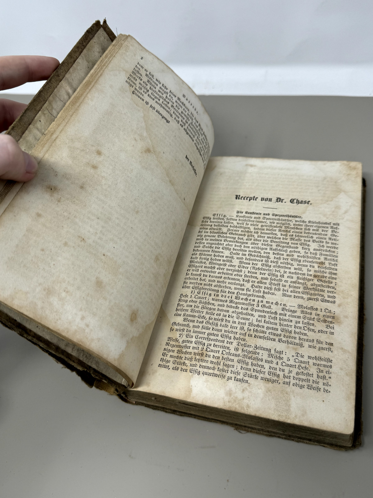 800 Practical German Recipes Antique Book, Bakers Gunsmiths Doctors + More 1800s