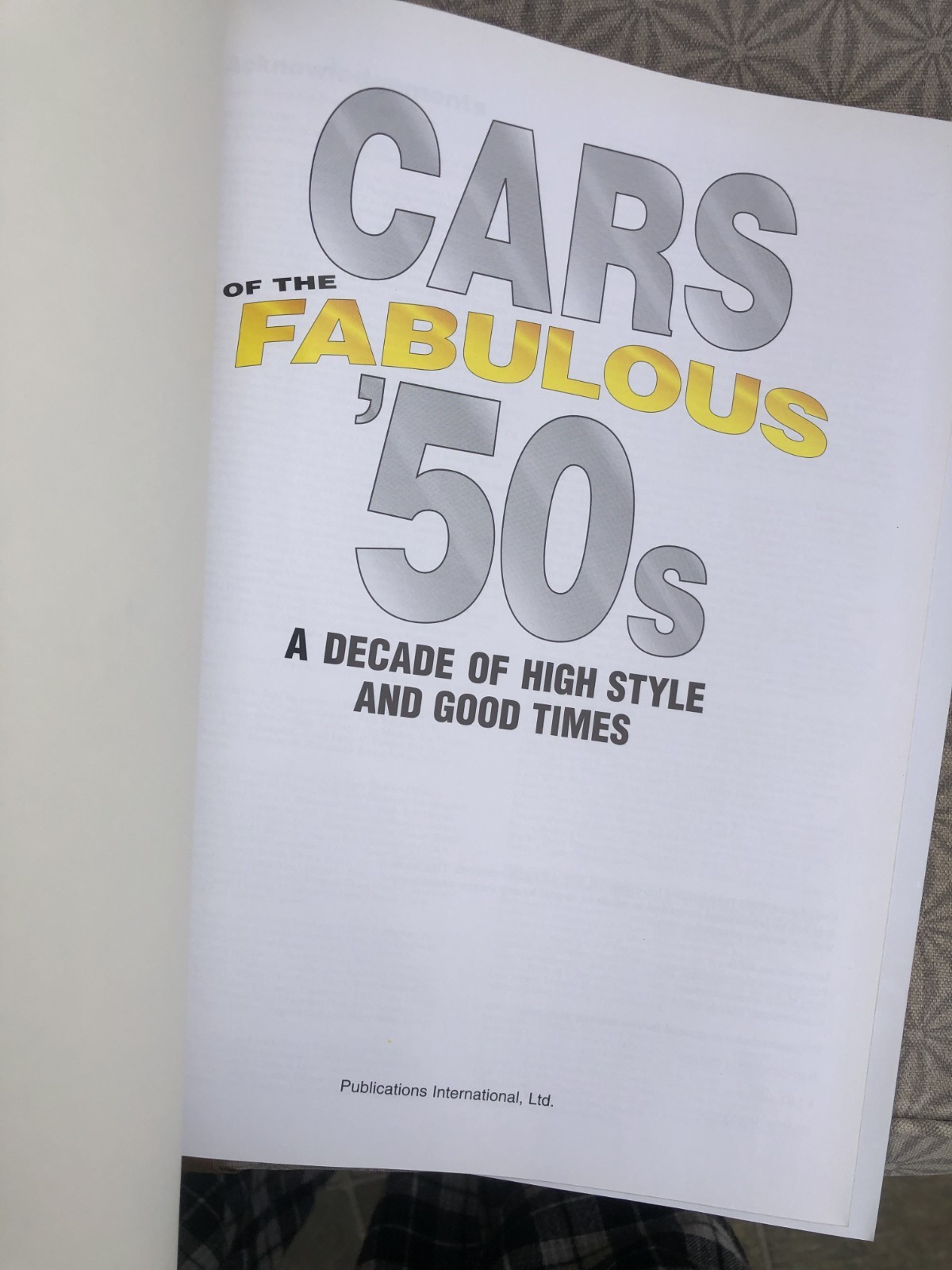 CARS of the FABULOUS &rsquo;50s~2002 BOOK FULL OF HIGH QUALITY ILLUSTRATIONS~416 PG
