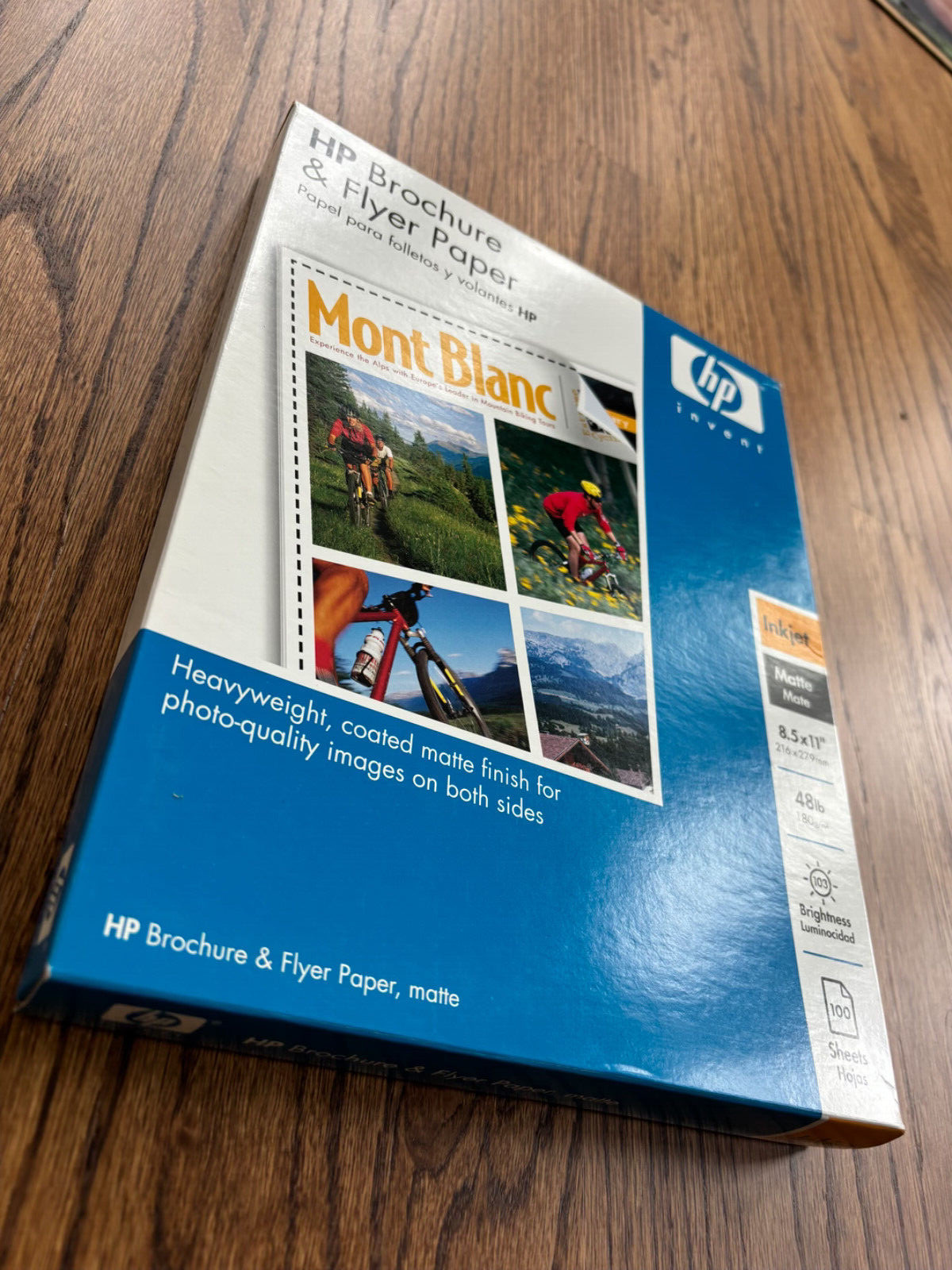 HP Brochure & flyer Paper Inkjet Matte 8.5×11&Prime; 48 lb. 103 brightness OPEN BOX