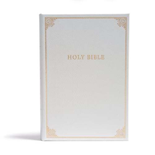 CSB Family Bible, White Bonded Leather Over Board: Holy Bible: New