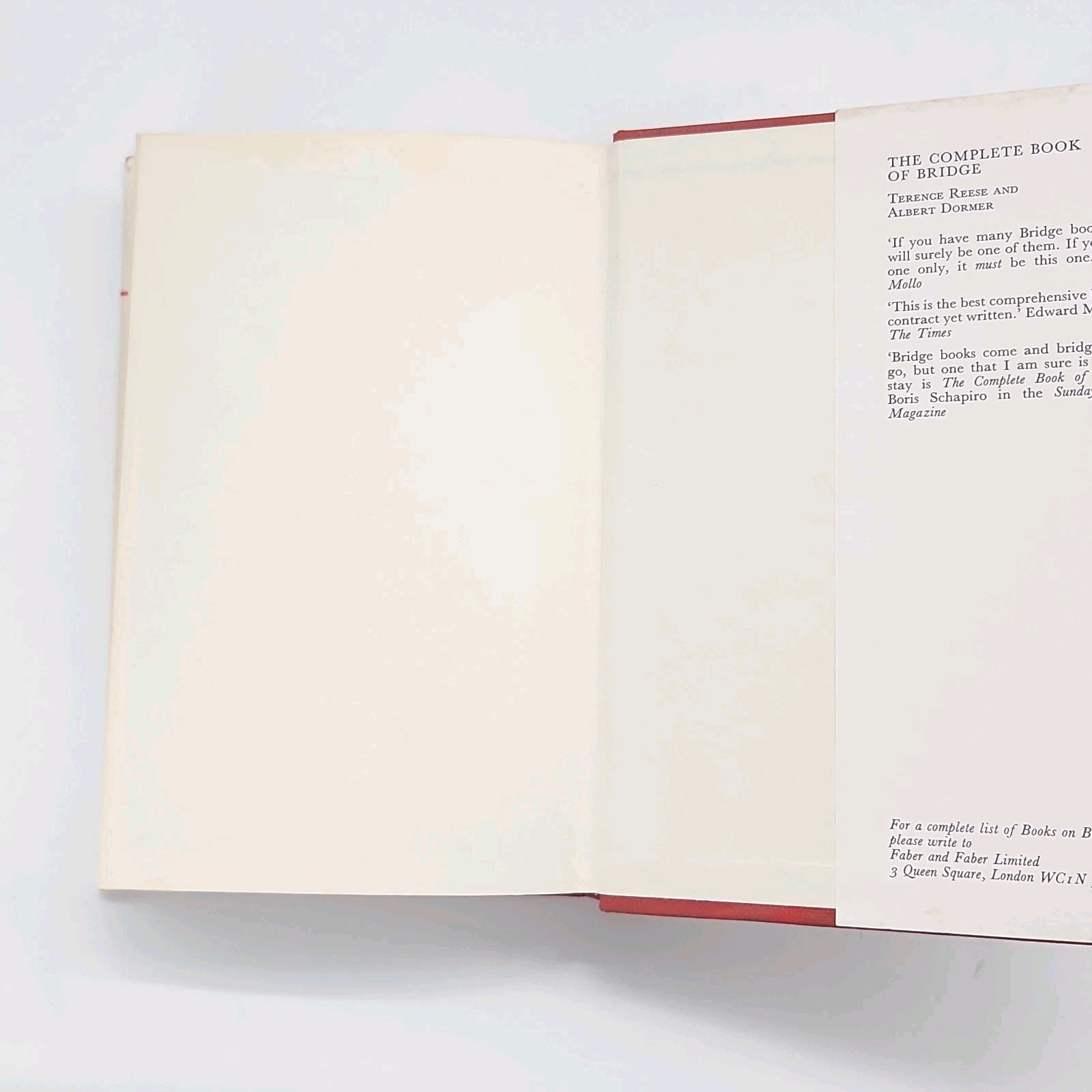 Card Play Technique by Victor Mollo & Nico Gardener Bridge Game Book Hardcover