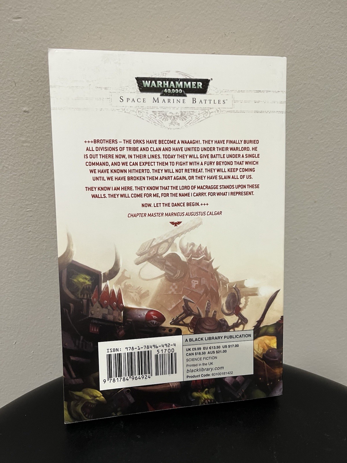 Calgar’s Siege Warhammer 40K Space Marine Battles Novel Paul Kearney 2017