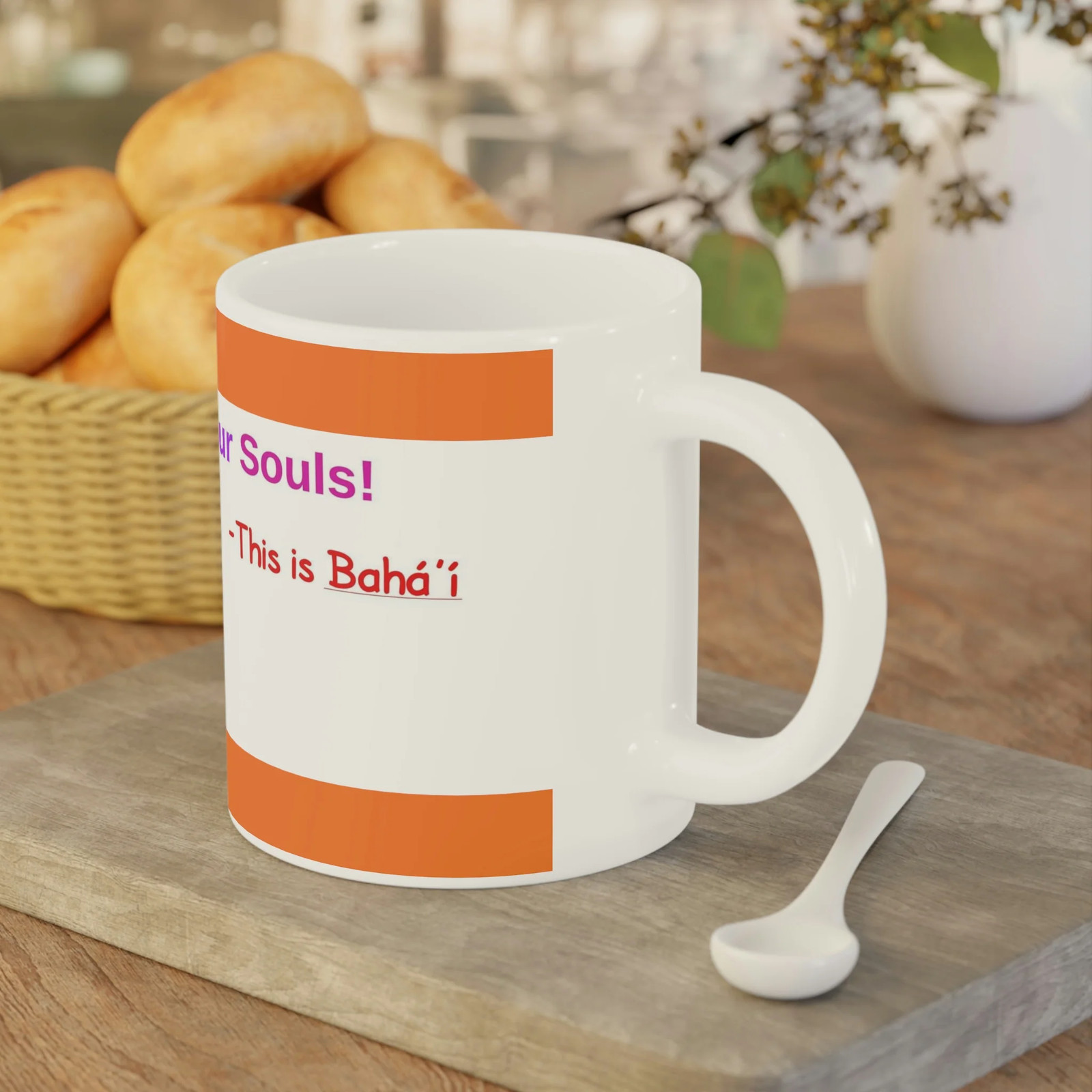 Baha&rsquo;i Diversity, Race Unity, Color of our Souls Mugs (11oz15oz20oz)